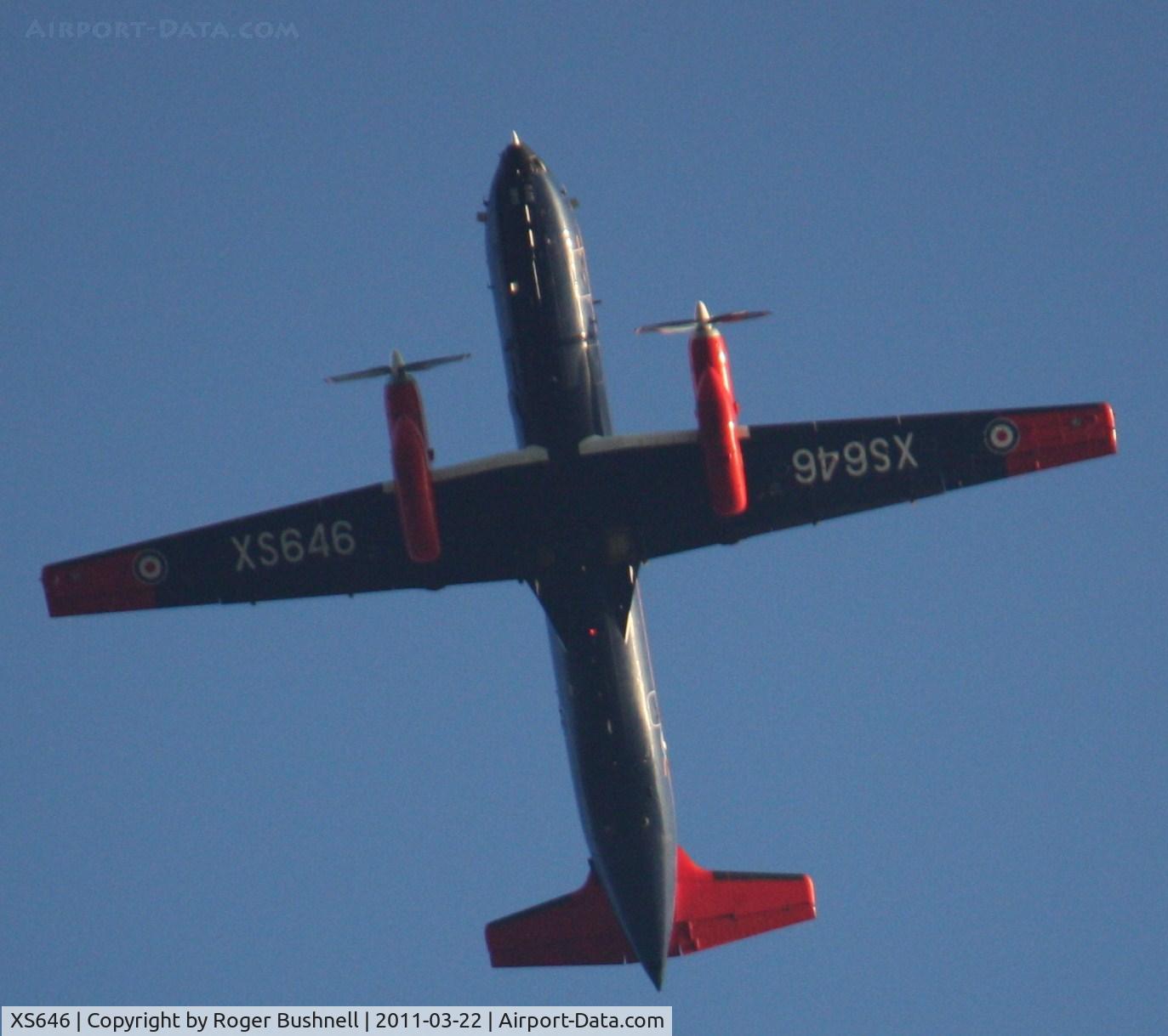 XS646, 1967 Hawker Siddeley HS-780 Andover C1 C/N Set 30, Flying over North Gorley Hampshire U.K.