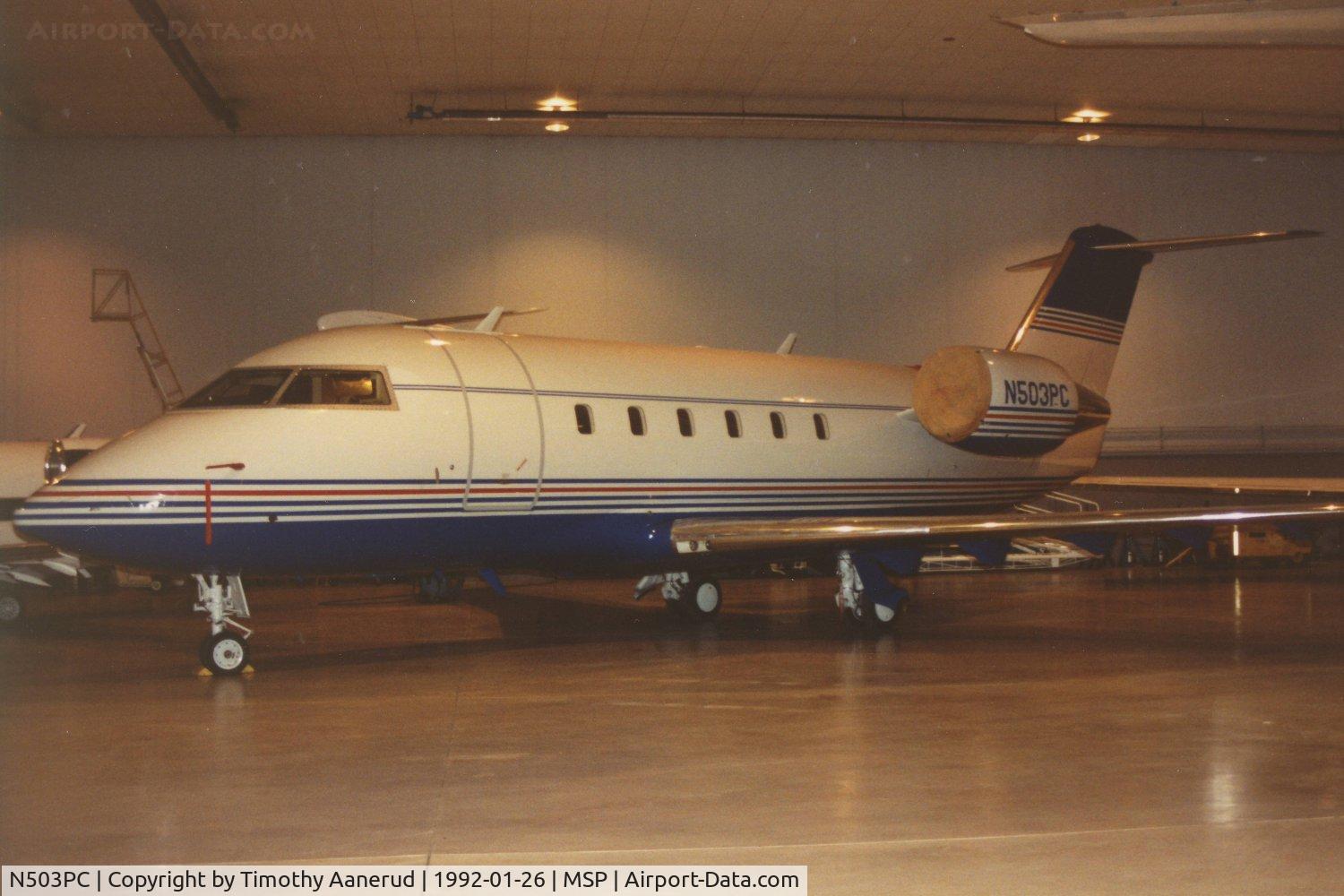 N503PC, 1997 Dassault Falcon 50EX C/N 263, 1997 Dassault Aviation MYSTERE-FALCON.  P 50, c/n: 263, Pepsi-Cola bizjet parked in Honeywell hangar.  In town for the SuperBowl.
