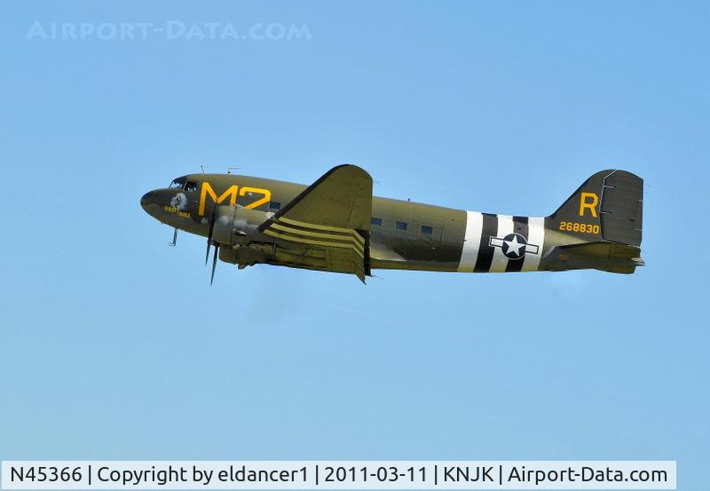 N45366, 1943 Douglas C-53D-DO Skytrooper (DC-3A) C/N 11757, Taken at the Naval Air Facility Air Show in El Centro, California.