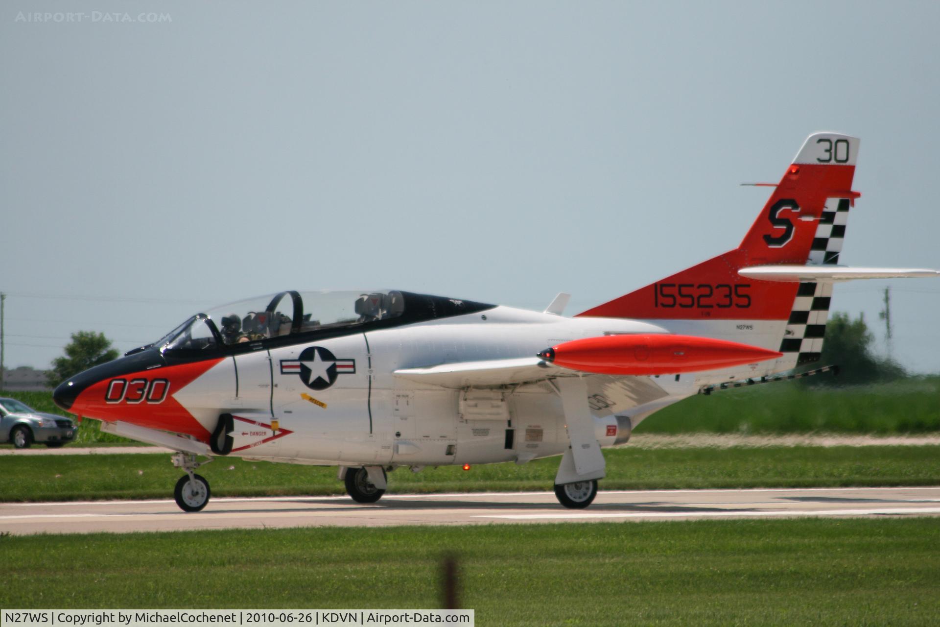 N27WS, North American T-2B Buckeye C/N 310-30, Quad City Air Show