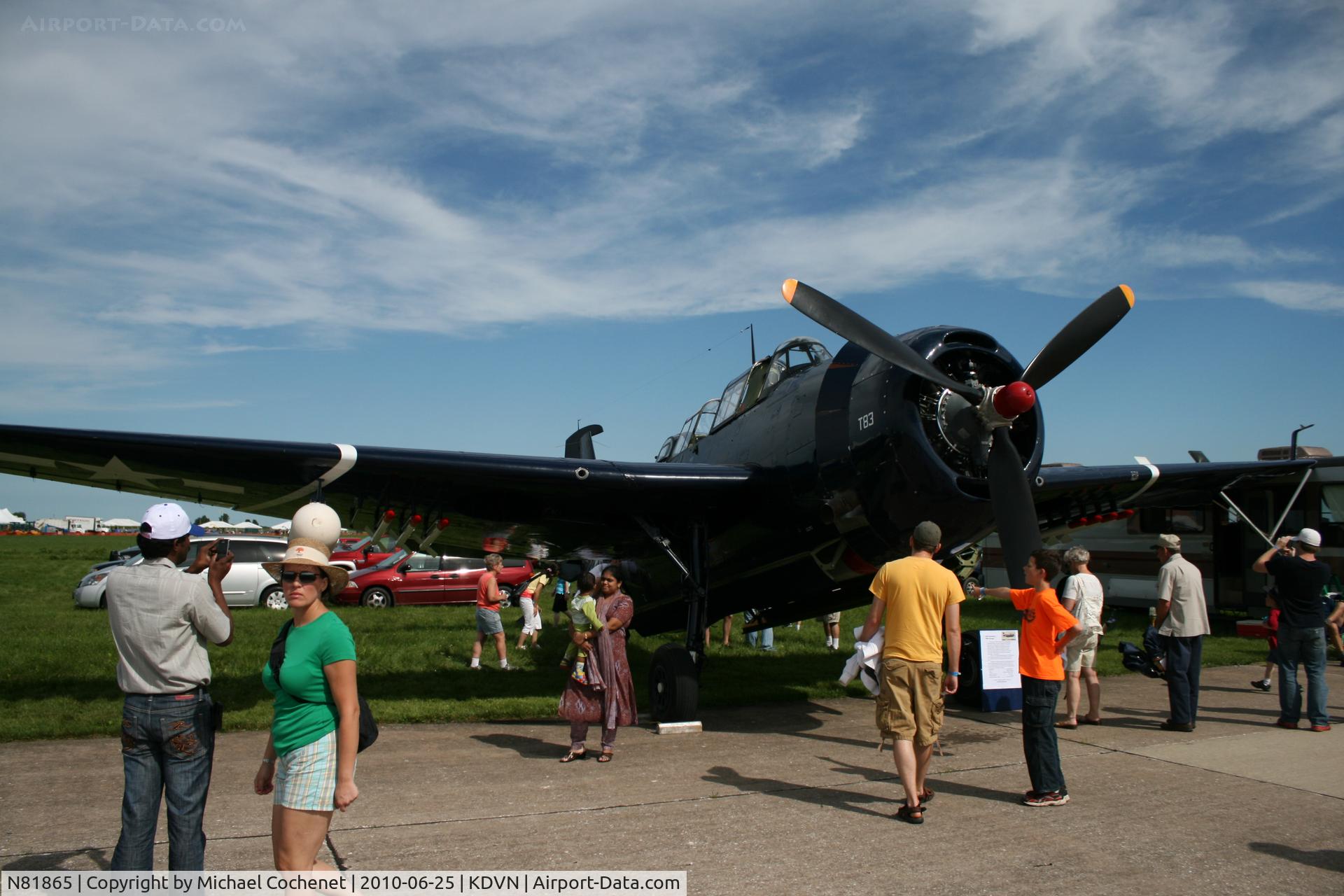 N81865, 1945 Grumman TBM-3E Avenger C/N 5632, Quad City Air Show