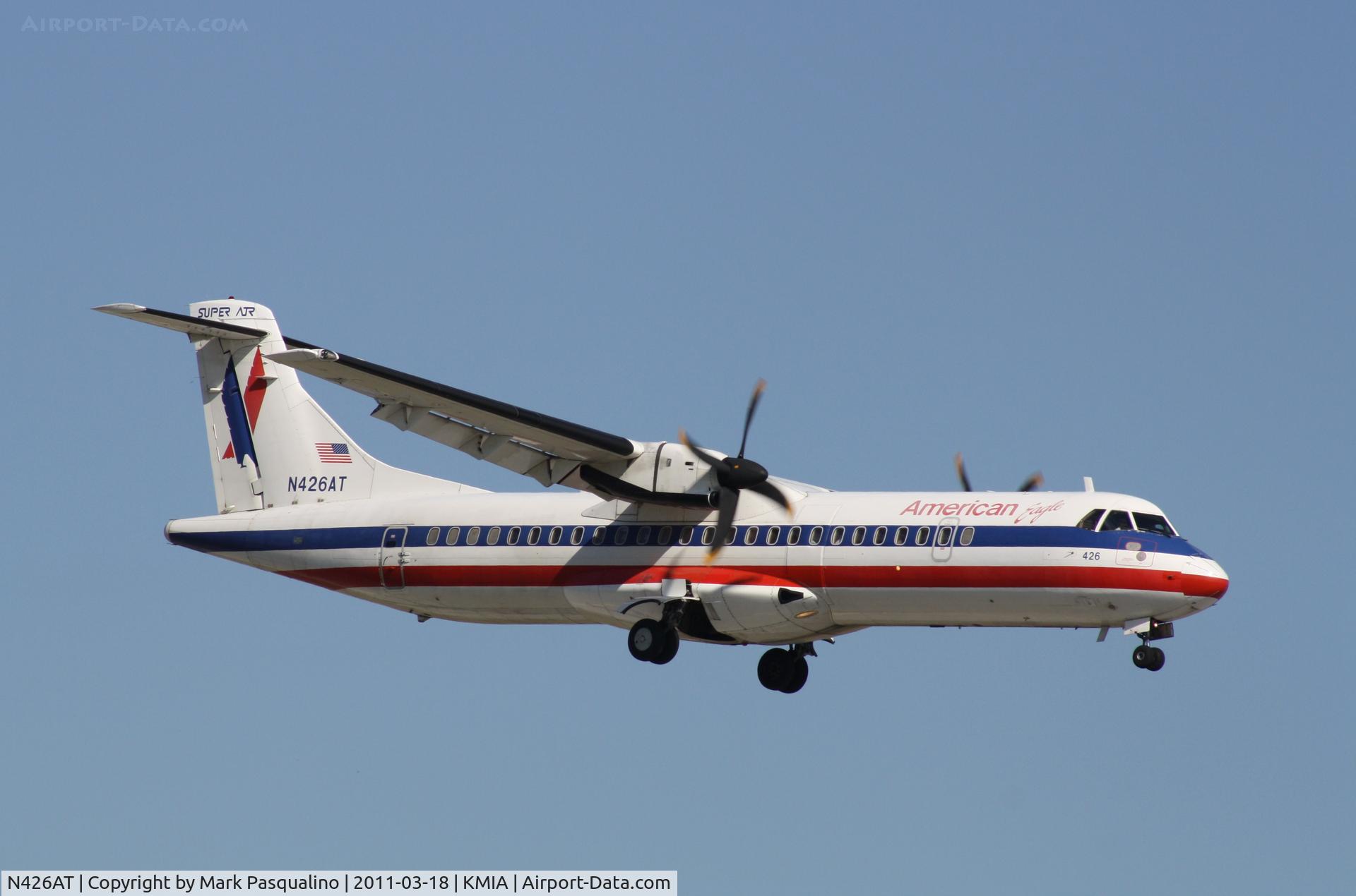 N426AT, 1994 ATR 72-212 C/N 426, ATR 72-200