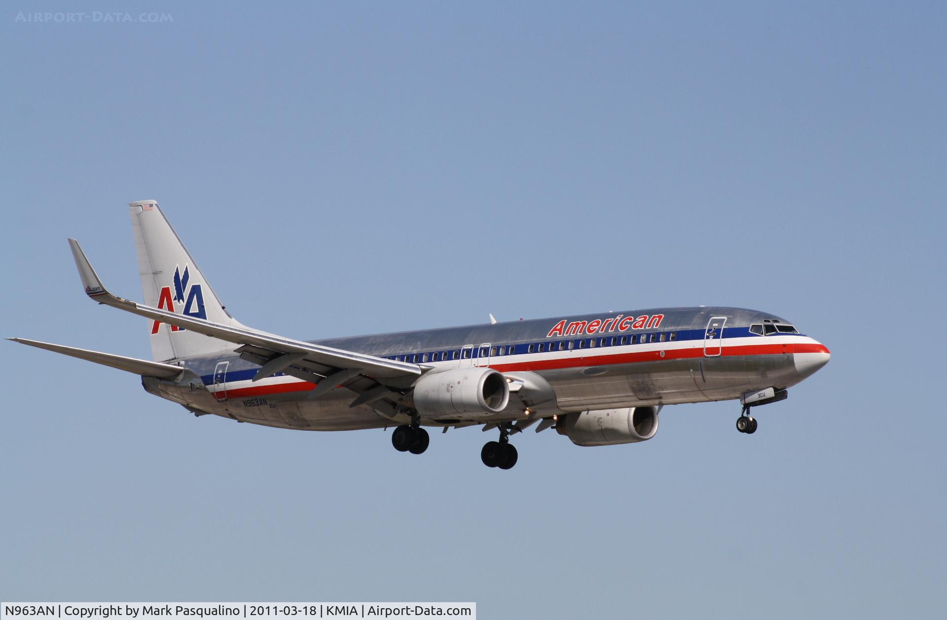 N963AN, 2001 Boeing 737-823 C/N 29543, Boeing 737-800