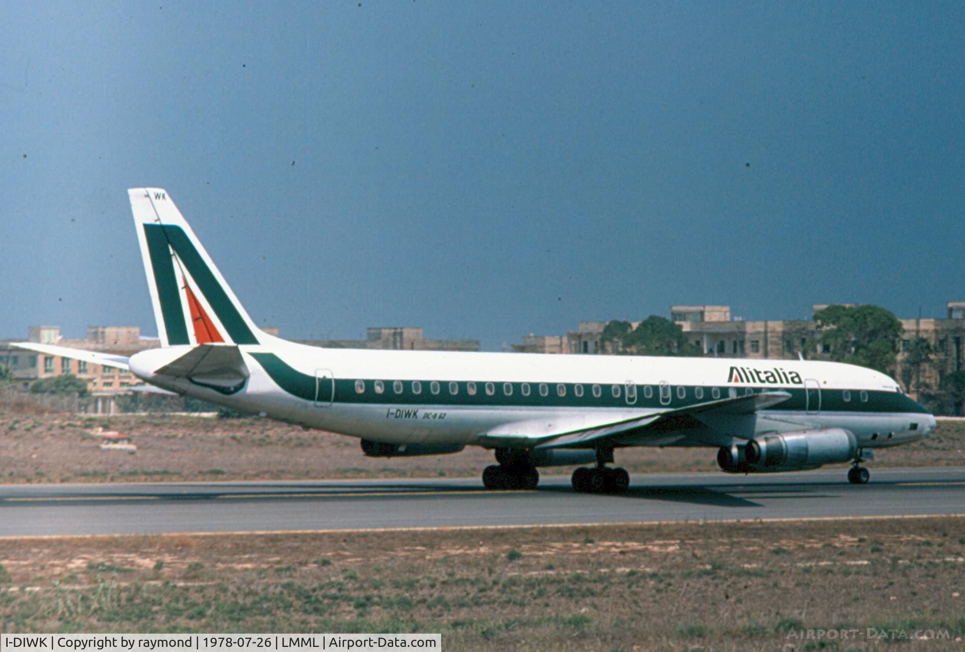 I-DIWK, 1969 Douglas DC-8-62 C/N 46082, DC8 I-DIWK Alitalia