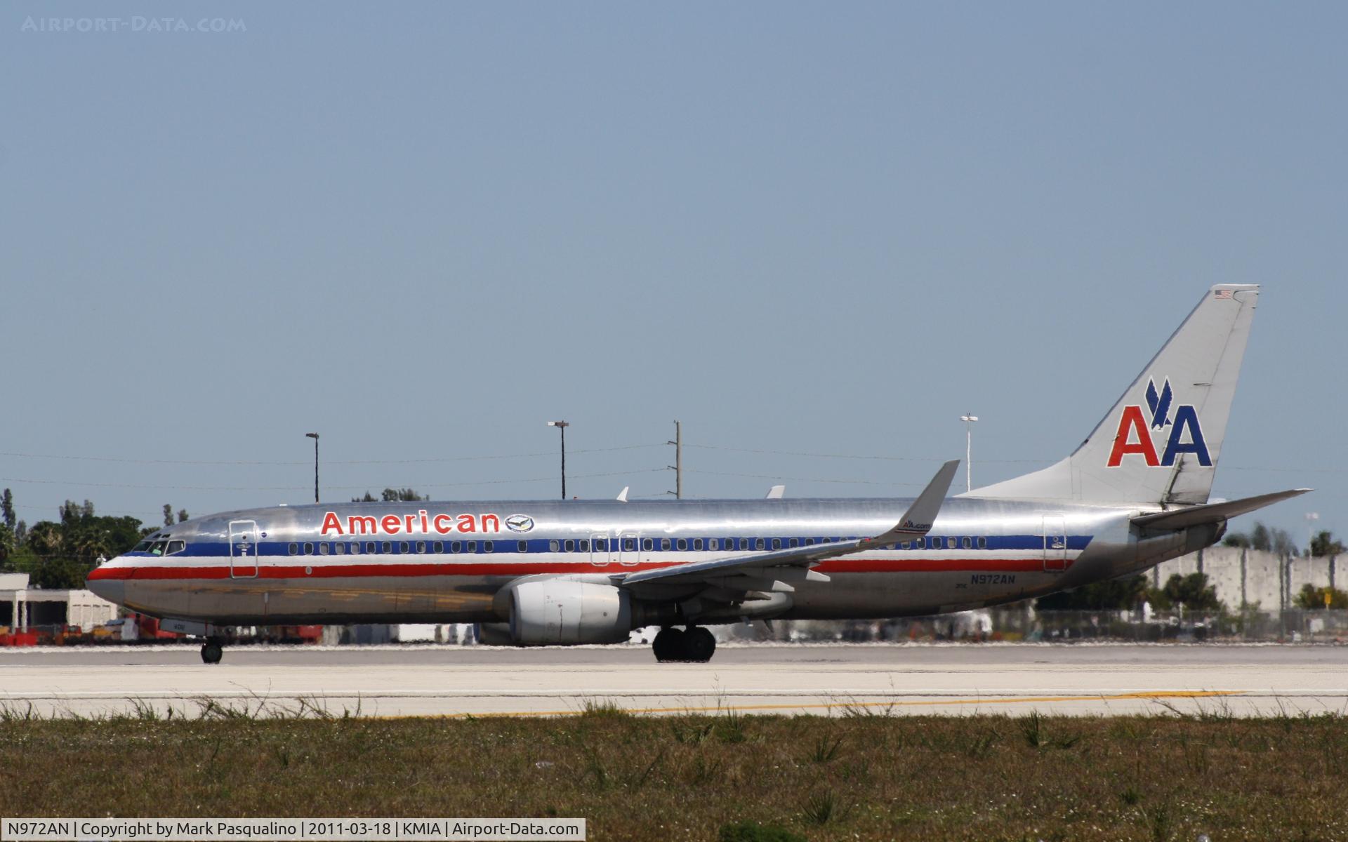 N972AN, 2001 Boeing 737-823 C/N 30097, Boeing 737-800