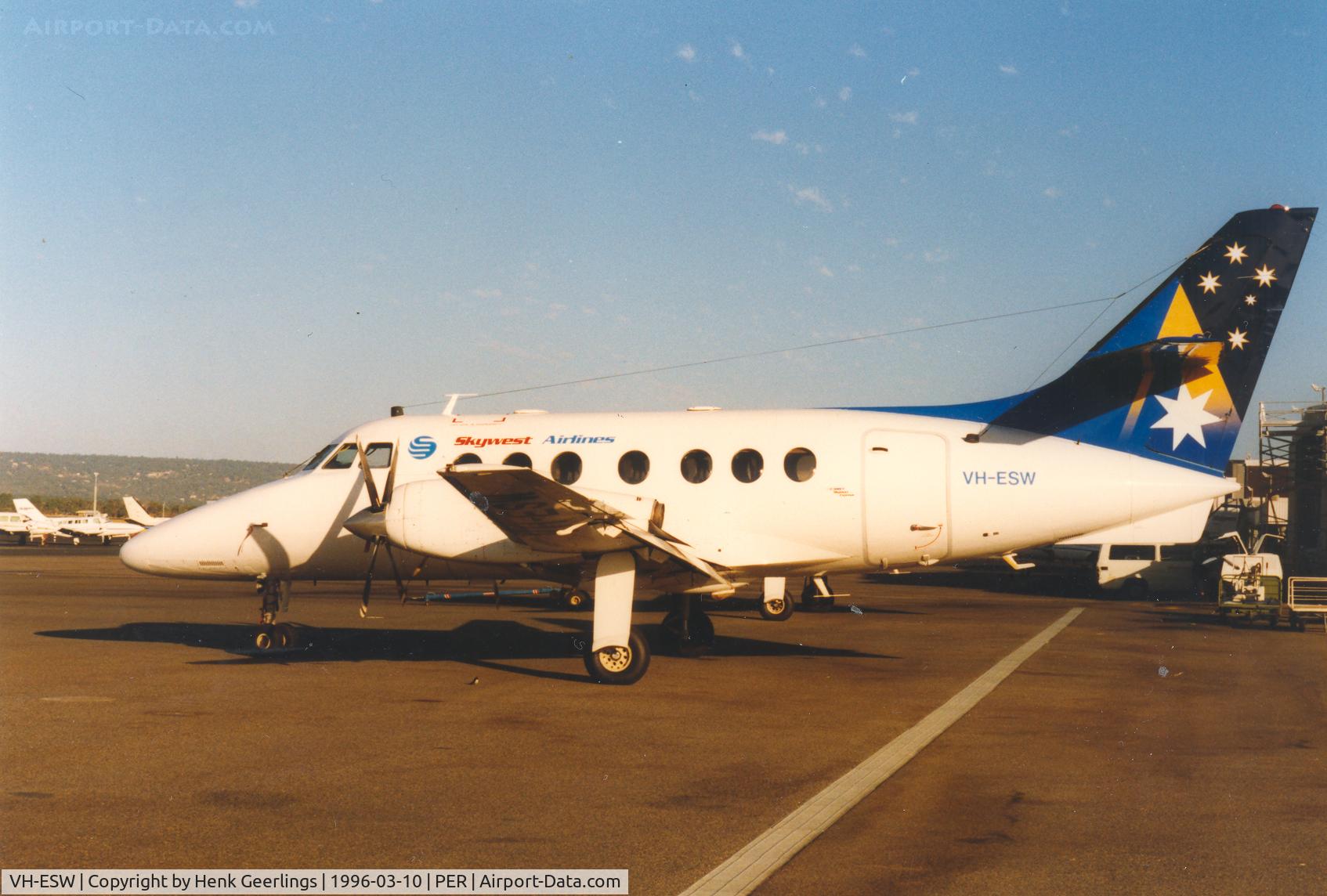 VH-ESW, 1985 British Aerospace BAe-3102 Jetstream 31 C/N 665, Skywest Airlines