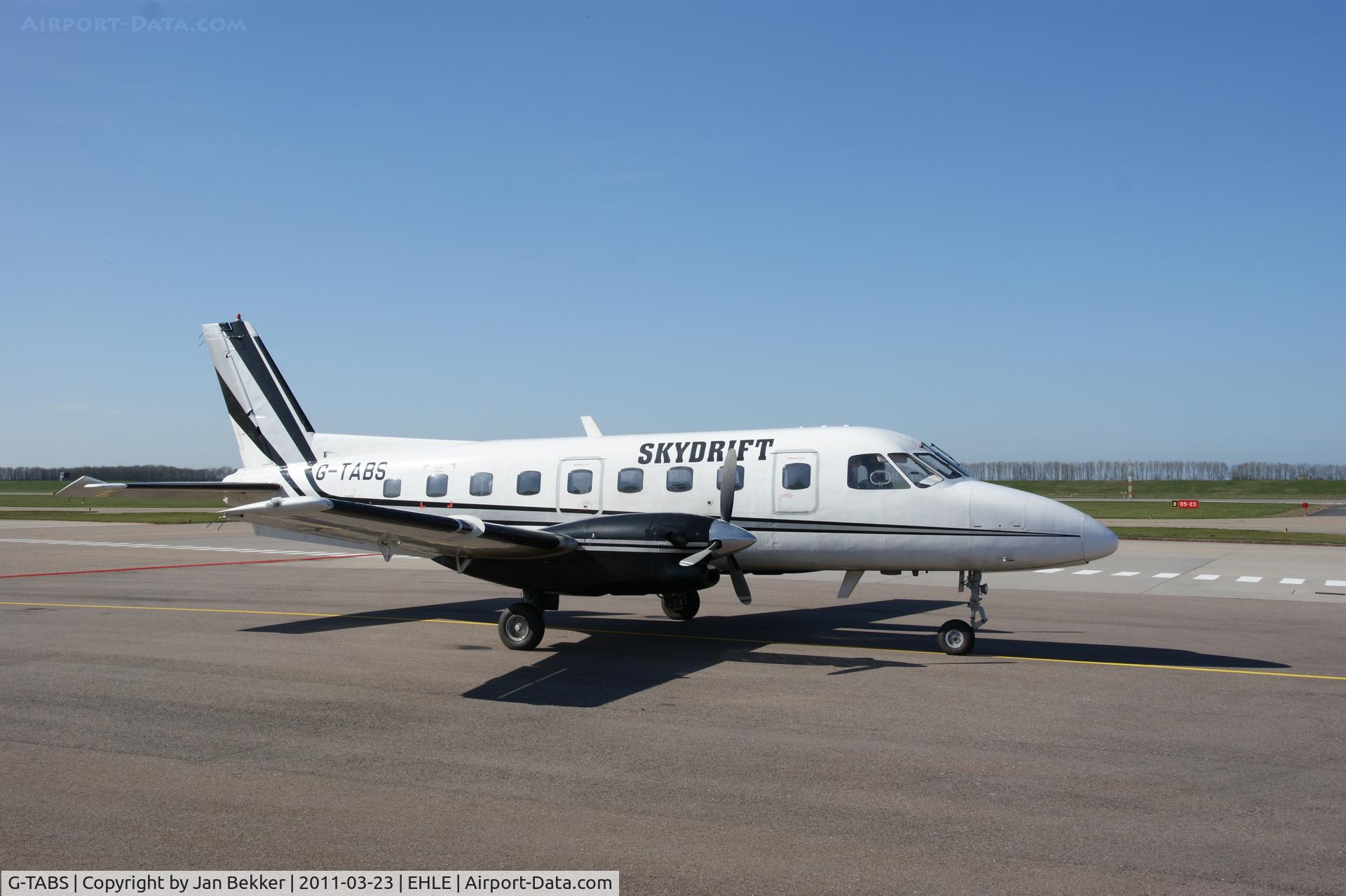 G-TABS, 1979 Embraer EMB-110P1 Bandeirante C/N 110.212, Apron Lelystad Airport