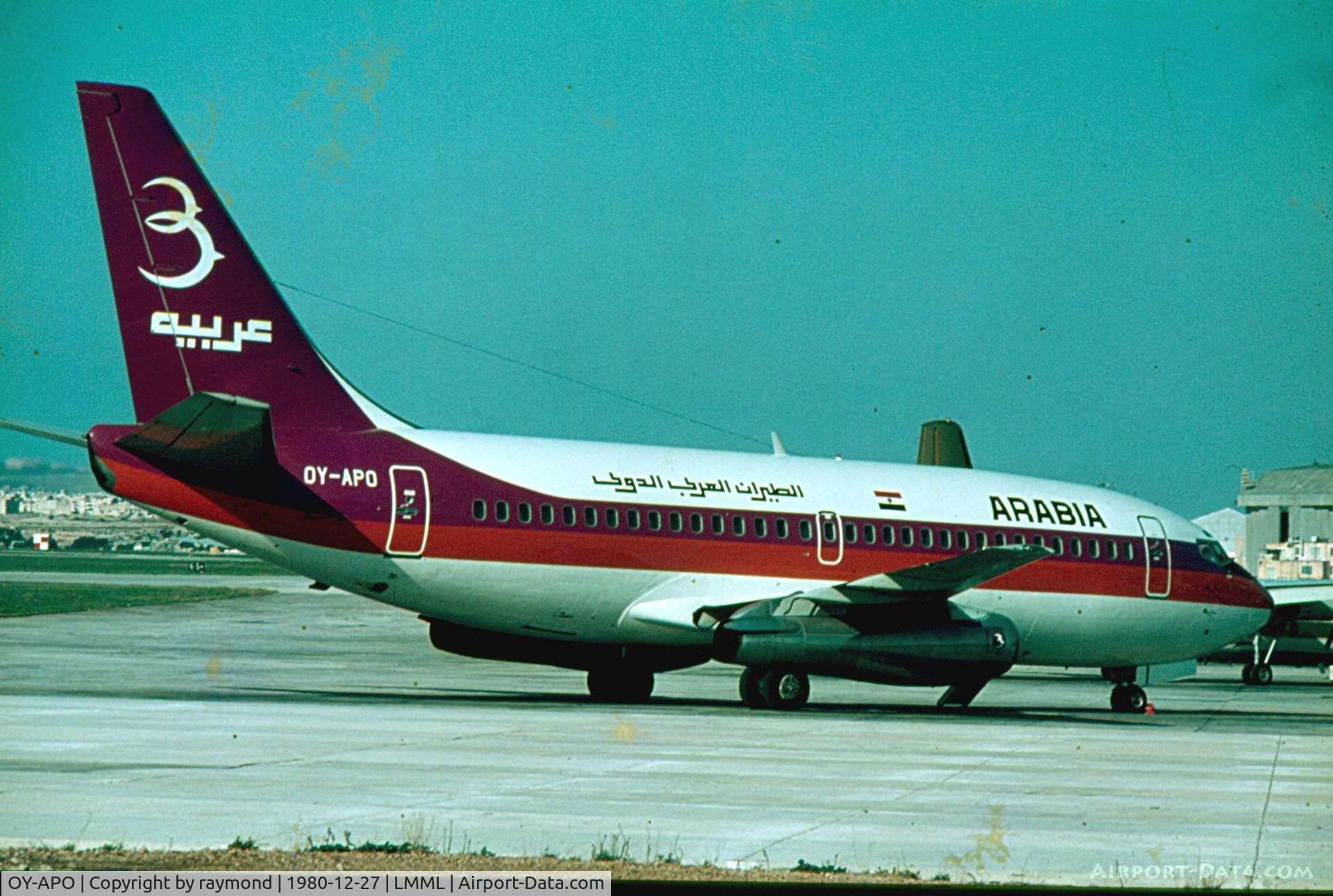 OY-APO, 1979 Boeing 737-2L9 C/N 22072, B737 OY-APO Arabia