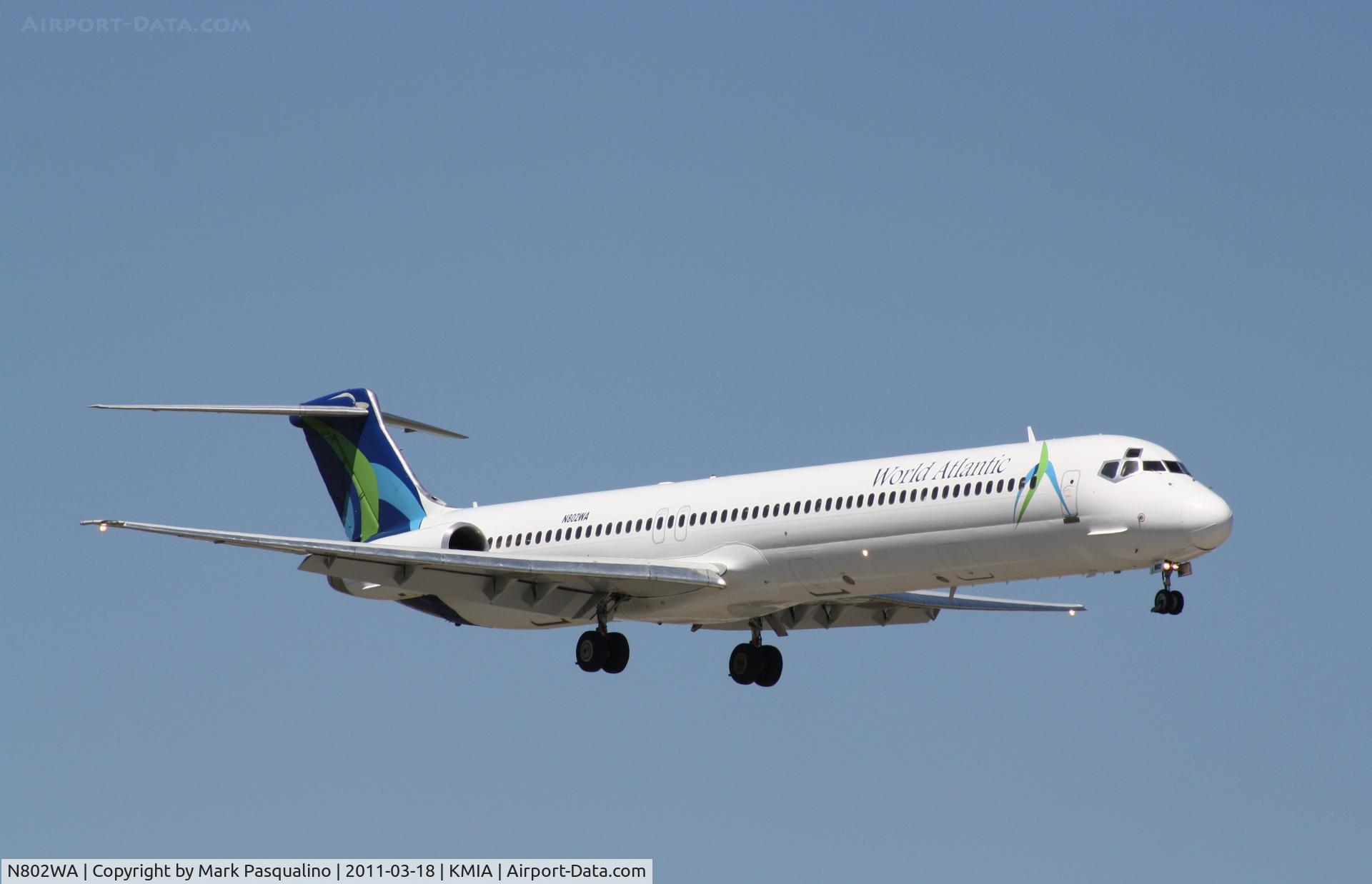 N802WA, 1990 McDonnell Douglas MD-83 (DC-9-83) C/N 53052, MD-83