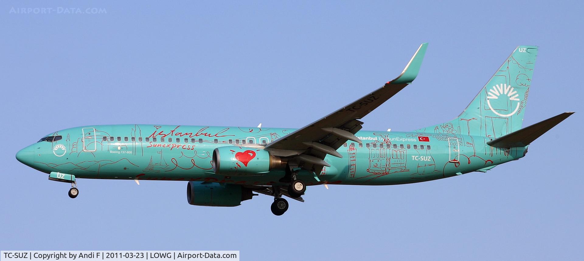TC-SUZ, 2008 Boeing 737-8HX C/N 29649, Sun Express