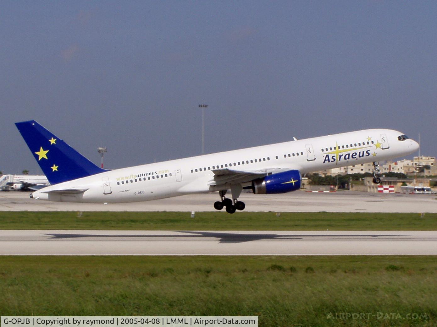 G-OPJB, 1991 Boeing 757-23A C/N 24924, B757 G-OPJB Astreus taking off.