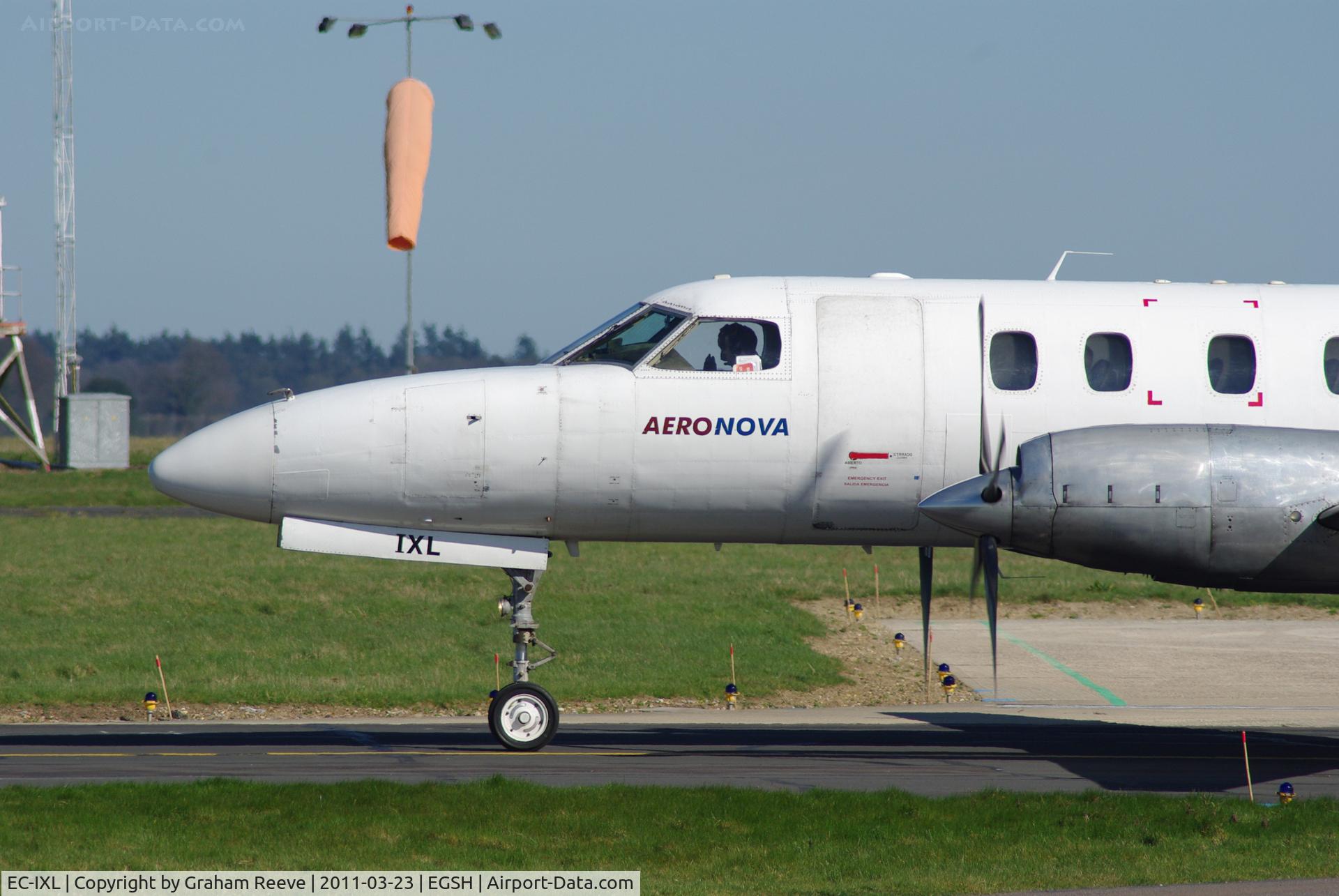 EC-IXL, 1987 Swearingen SA-226T Metro III C/N AC-689, About to depart.