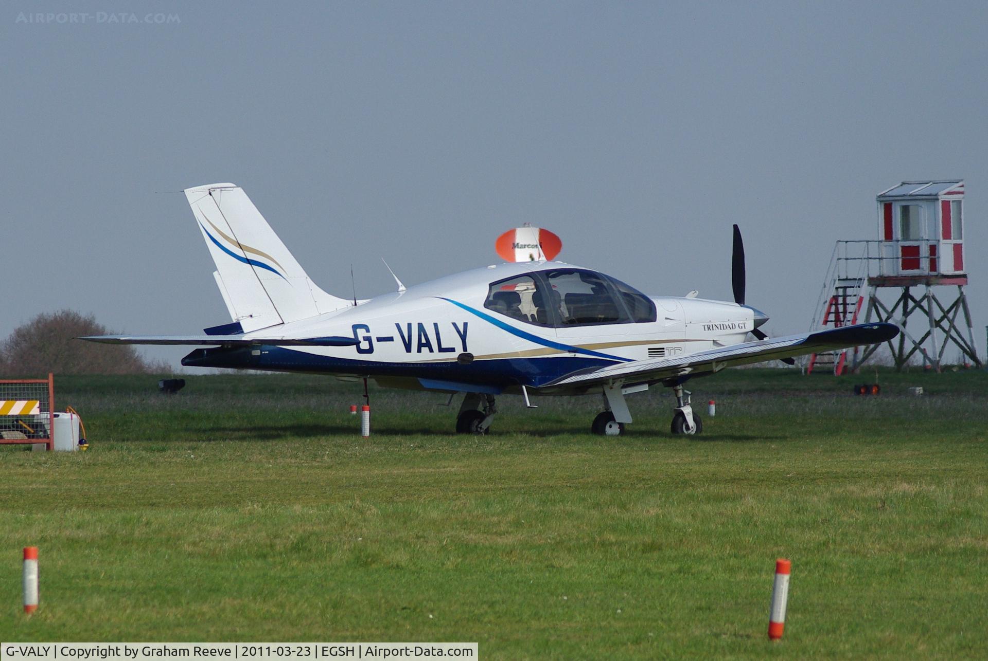 G-VALY, 2002 Socata TB-21 GT TC Trinidad C/N 2081, Parked at Norwich.