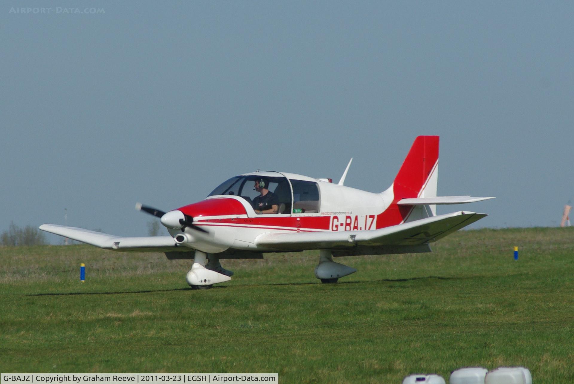 G-BAJZ, 1972 Robin DR-400-108  Dauphin 2+2 C/N 759, On arrival at Norwich.