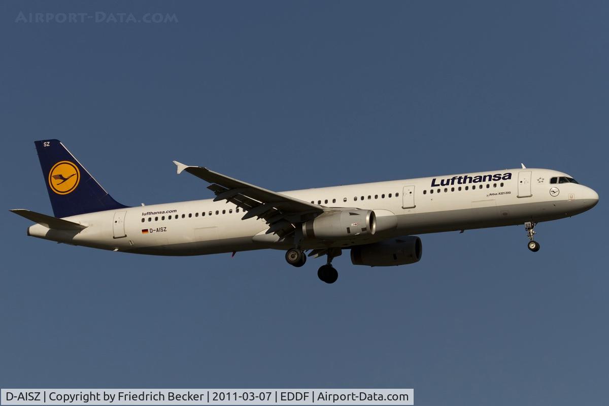 D-AISZ, 2009 Airbus A321-231 C/N 4085, on final