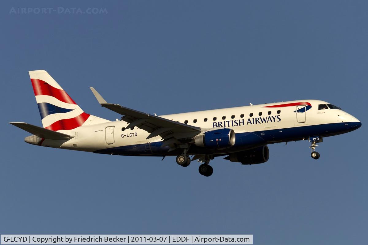 G-LCYD, 2009 Embraer 170STD (ERJ-170-100STD) C/N 17000294, on final