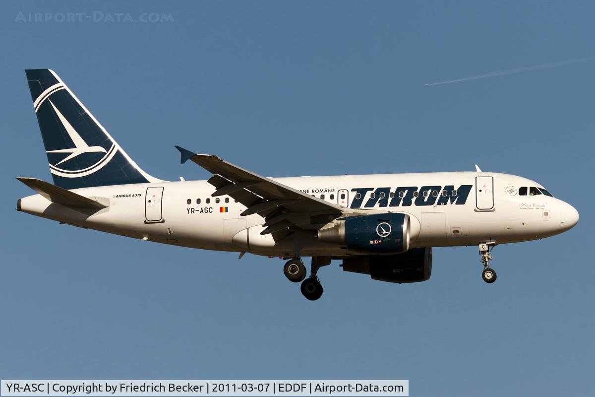 YR-ASC, 2007 Airbus A318-121 C/N 3220, on final