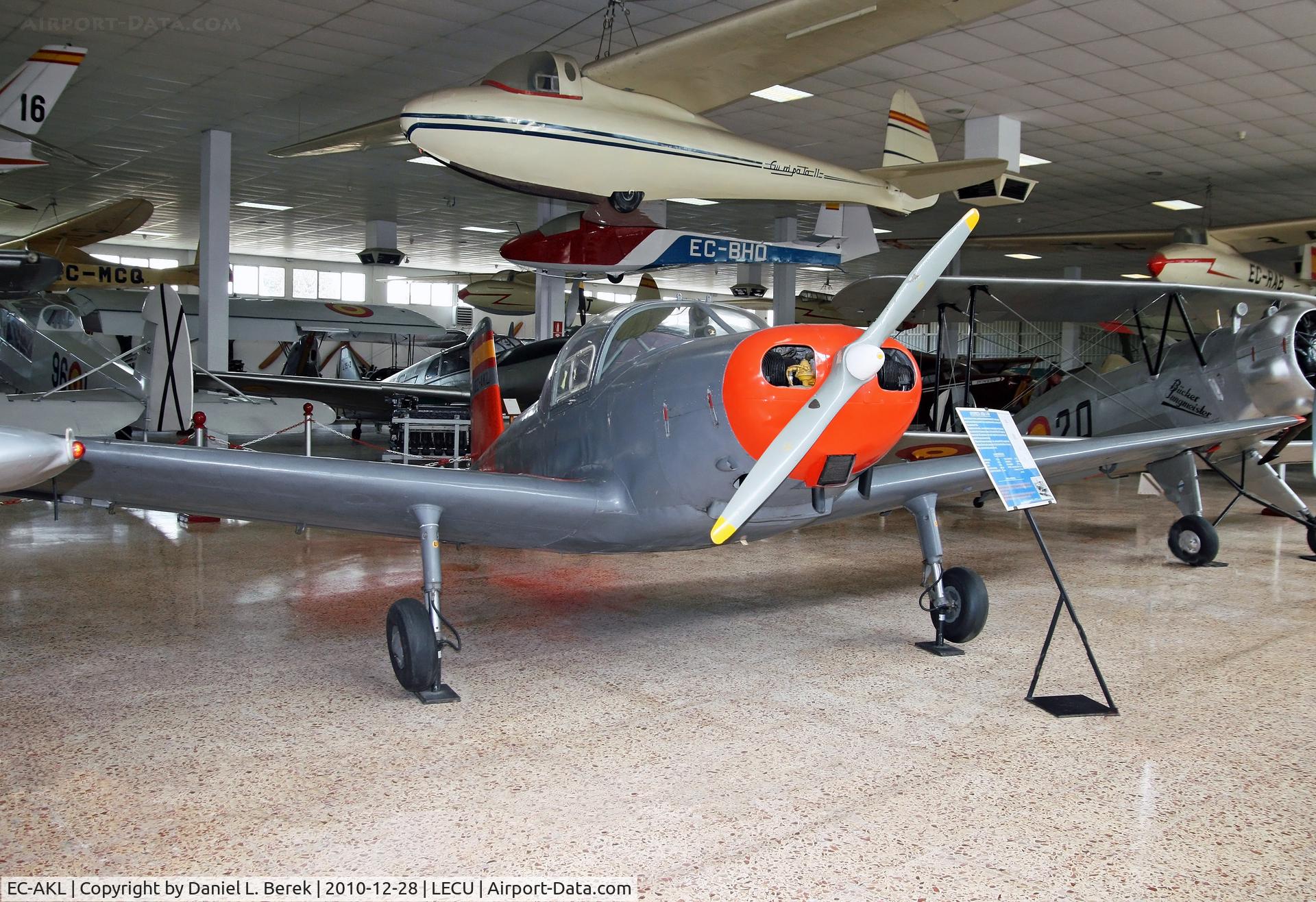 EC-AKL, 1954 AISA I-11B C/N 006-1-70, This small two-place touring plane is on display at the Museo del Aire, Madrid.