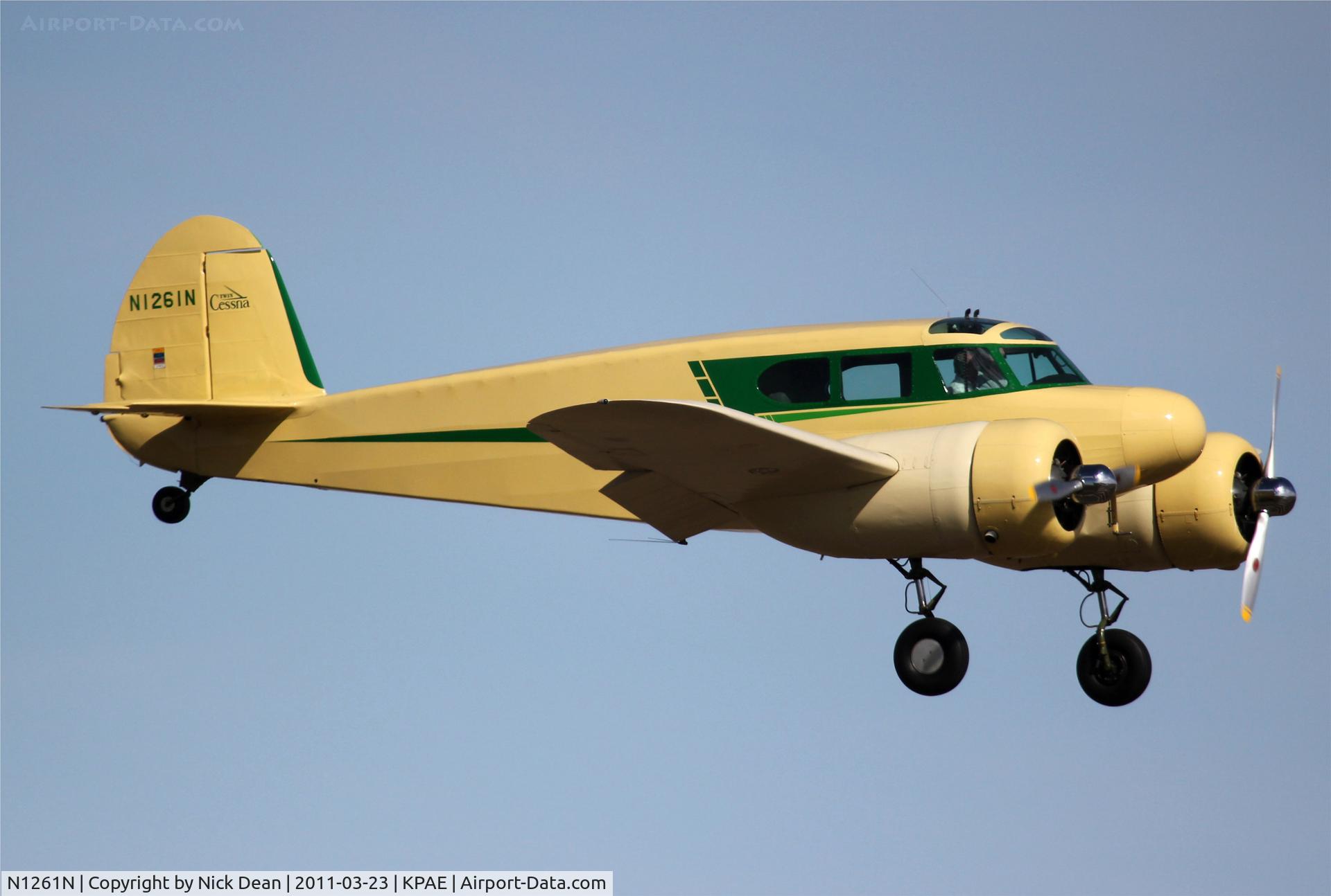 N1261N, 1949 Cessna T-50 Bobcat Bobcat C/N 44714, KPAE