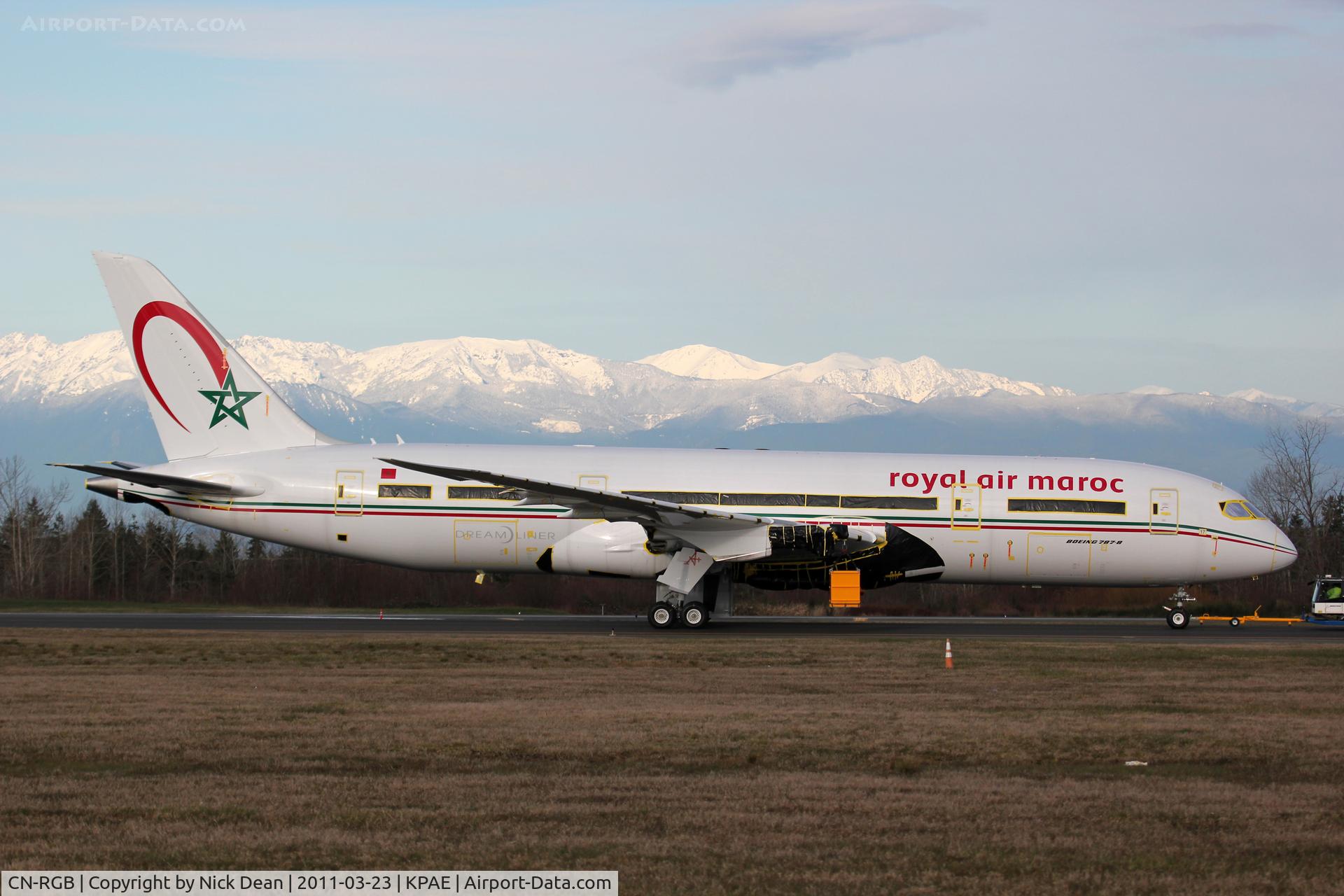 CN-RGB, 2010 Boeing 787-8 Dreamliner C/N 35507, KPAE