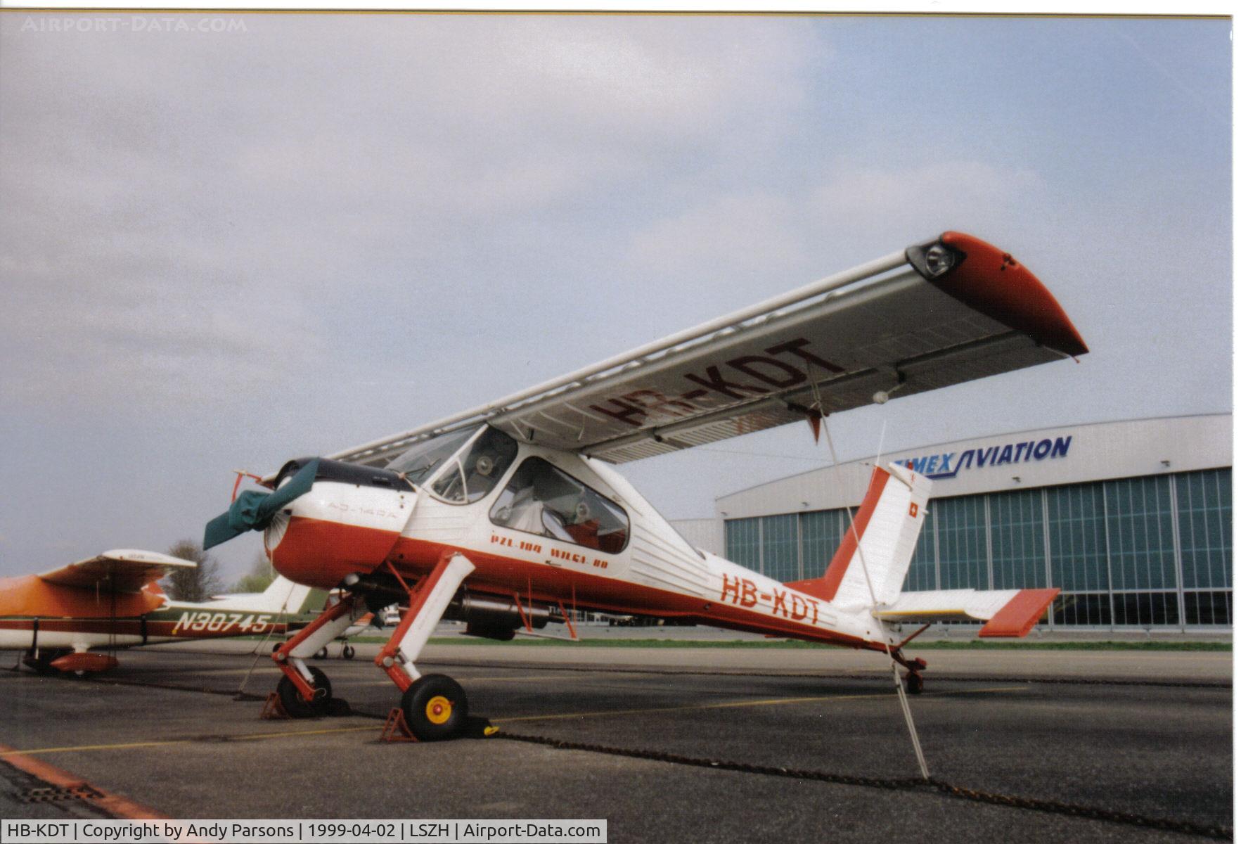 HB-KDT, 1980 PZL-Okecie PZL-104 Wilga 80 C/N CF14800563, Taken on the Zurich Airport tour