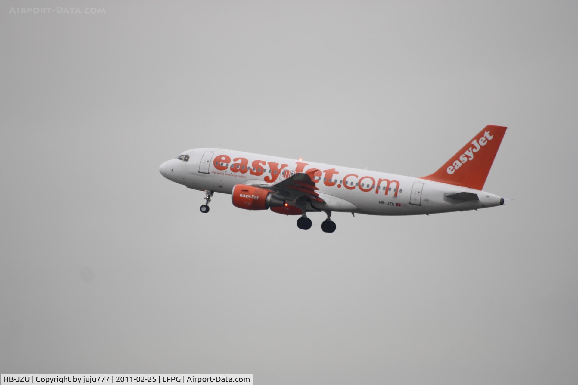 HB-JZU, 2005 Airbus A319-111 C/N 2402, with swis registration