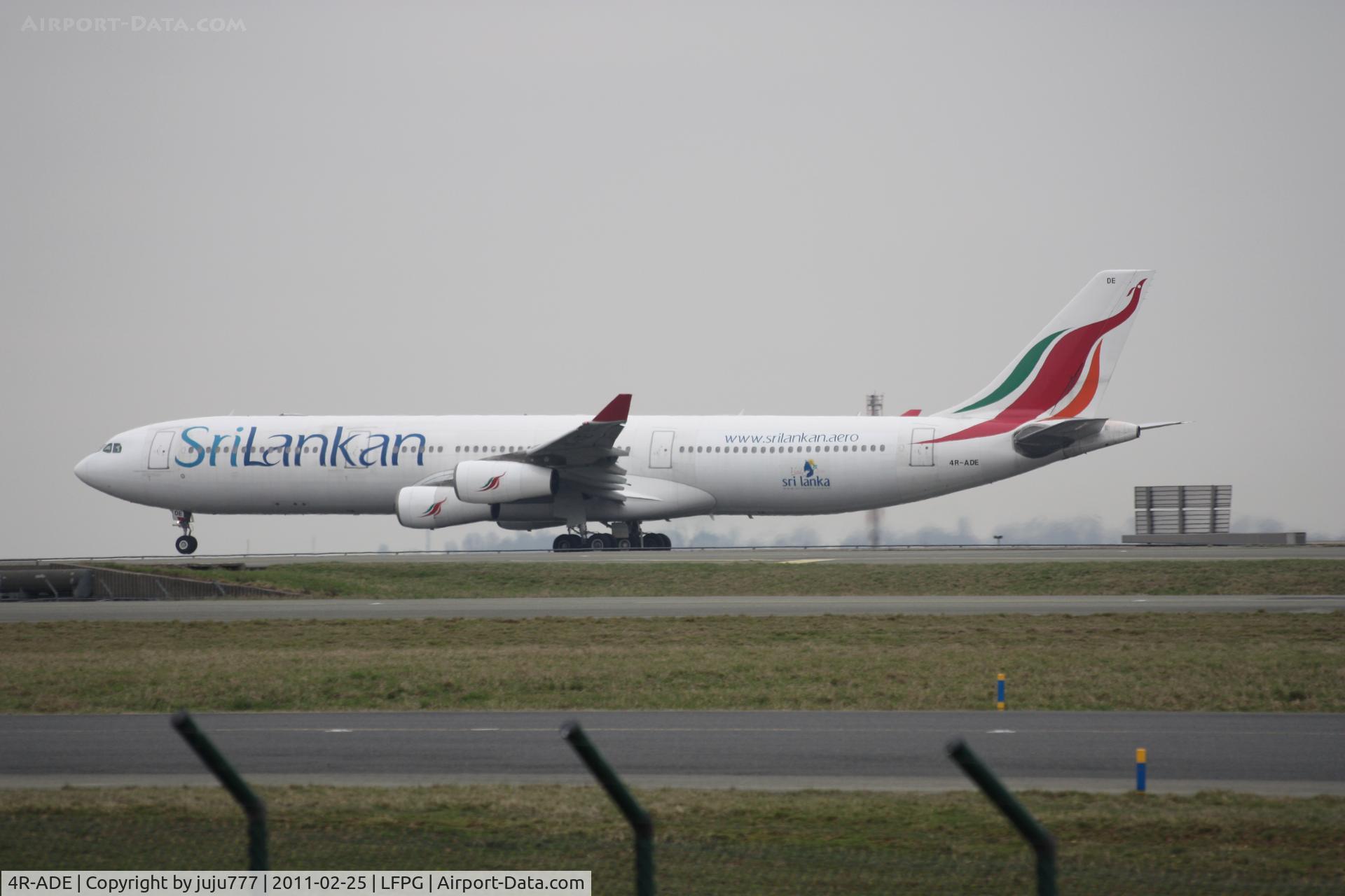 4R-ADE, 2000 Airbus A340-313 C/N 367, with new stiker on rear body