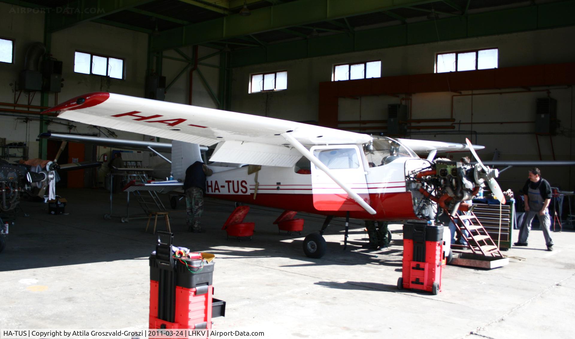 HA-TUS, 1958 Cessna 175 Skylark C/N 17555612, Kaposujlak Airport, Hungary