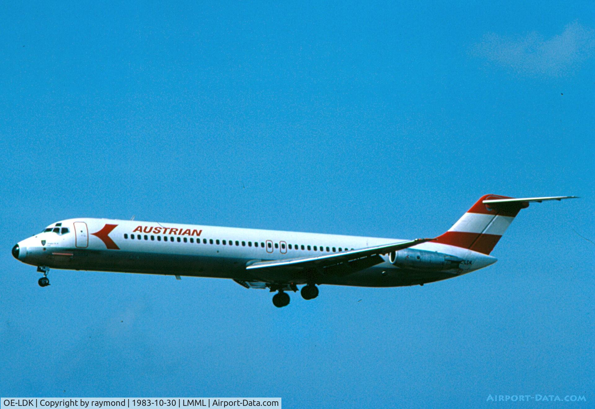 OE-LDK, 1975 Douglas DC-9-51 C/N 47651, DC9 OE-LDK of Austrian Airlines