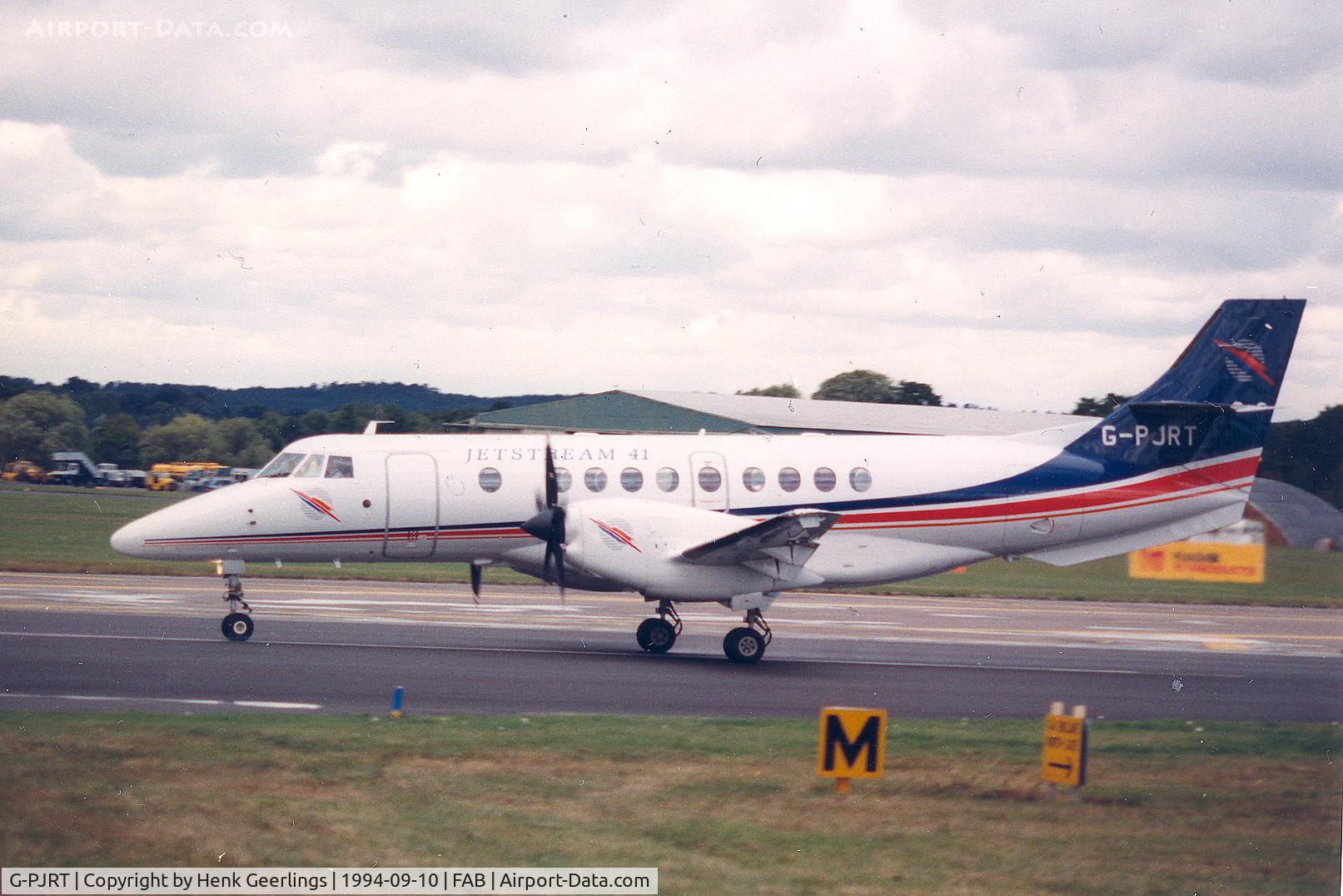G-PJRT, 1992 British Aerospace Jetstream 41 C/N 41002, Farnborough Air Show 1994