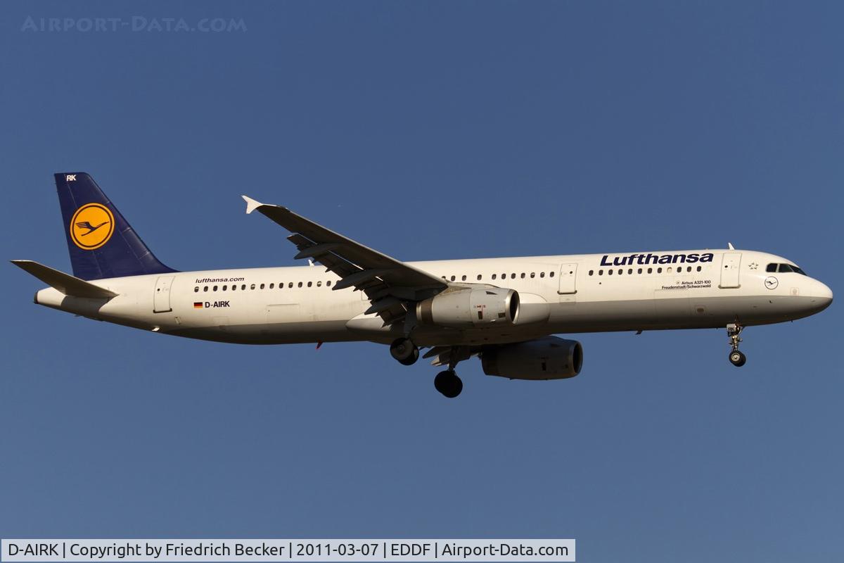 D-AIRK, 1994 Airbus A321-131 C/N 0502, on final
