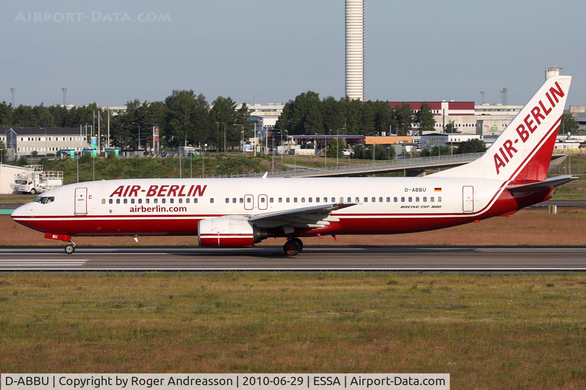 D-ABBU, 2001 Boeing 737-8Q8 C/N 30627, AB8101 ARN-TXL
