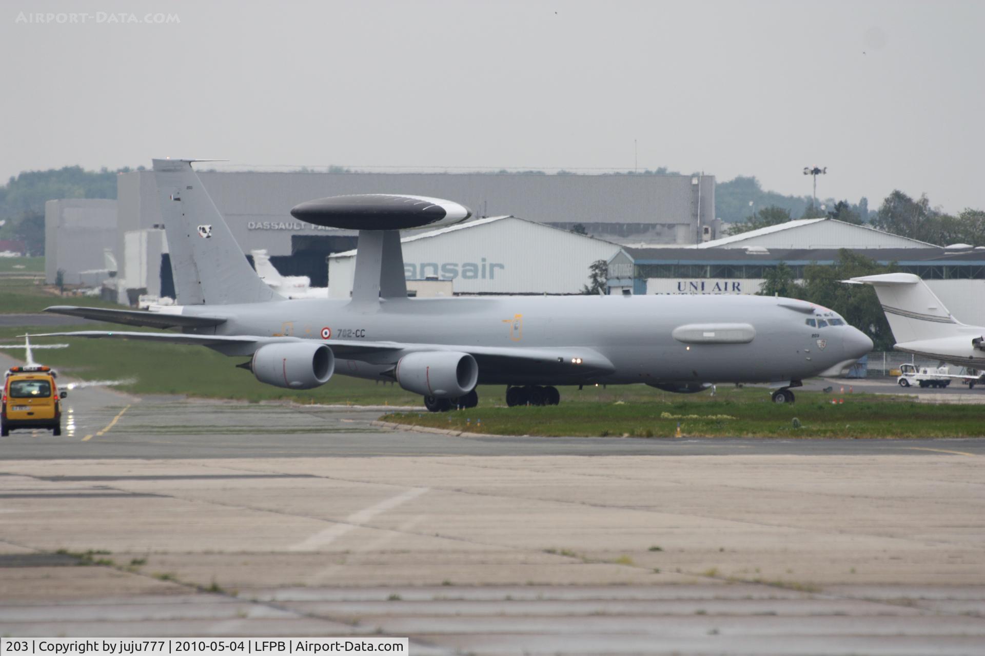 203, 1990 Boeing E-3F Sentry C/N 24117, with new military registration