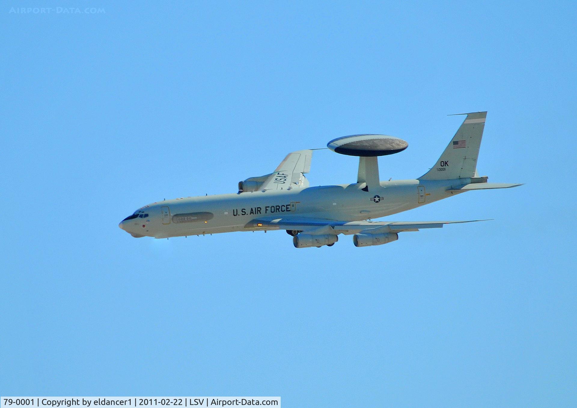 79-0001, 1979 Boeing E-3B Sentry C/N 21755, Taken during Red Flag Exercise at Nellis Air Force Base, Nevada.