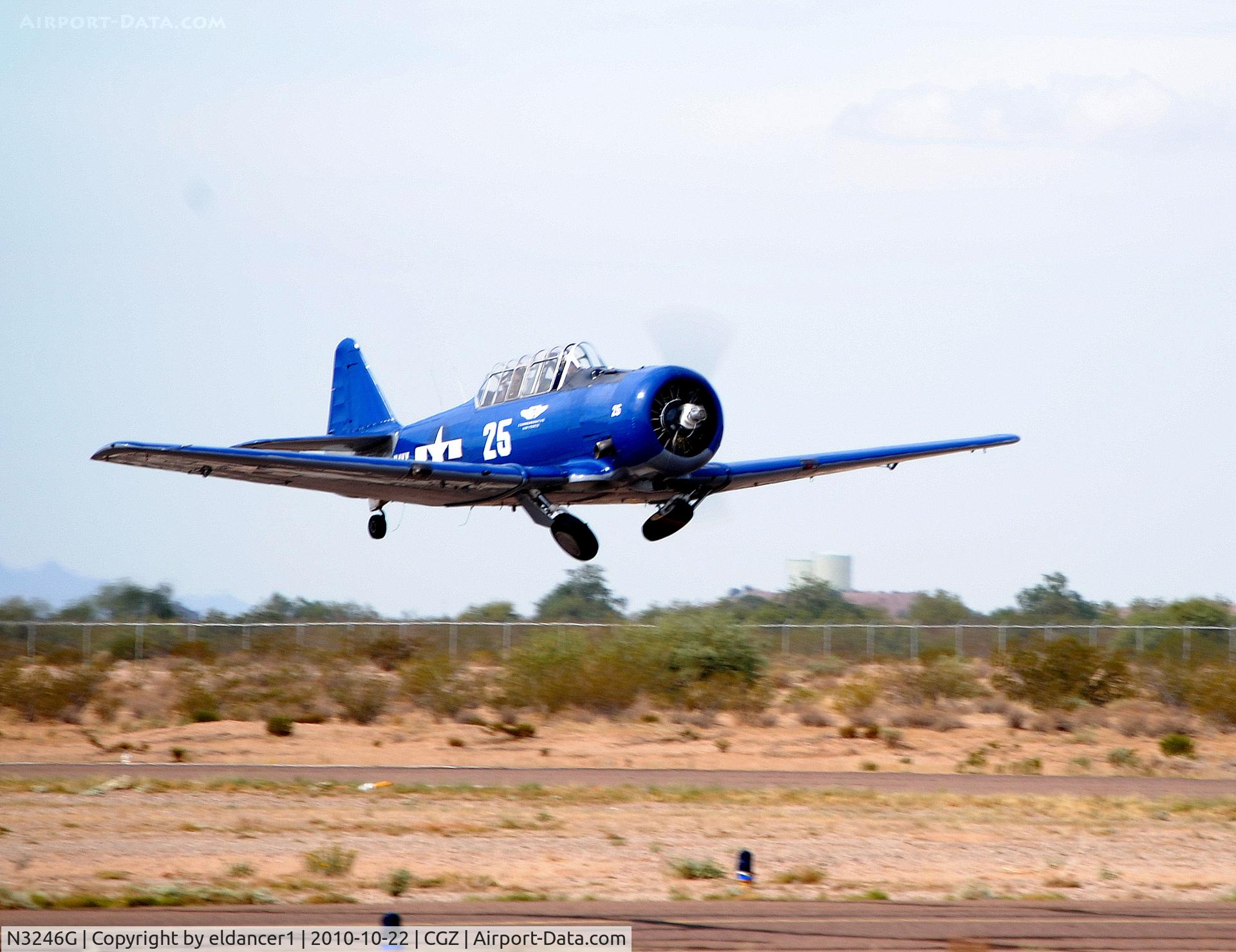 N3246G, 1959 North American SNJ-5 Texan Texan C/N 90725, Taken at the Copperstate Fly-In in Casa Grande, Arizona.