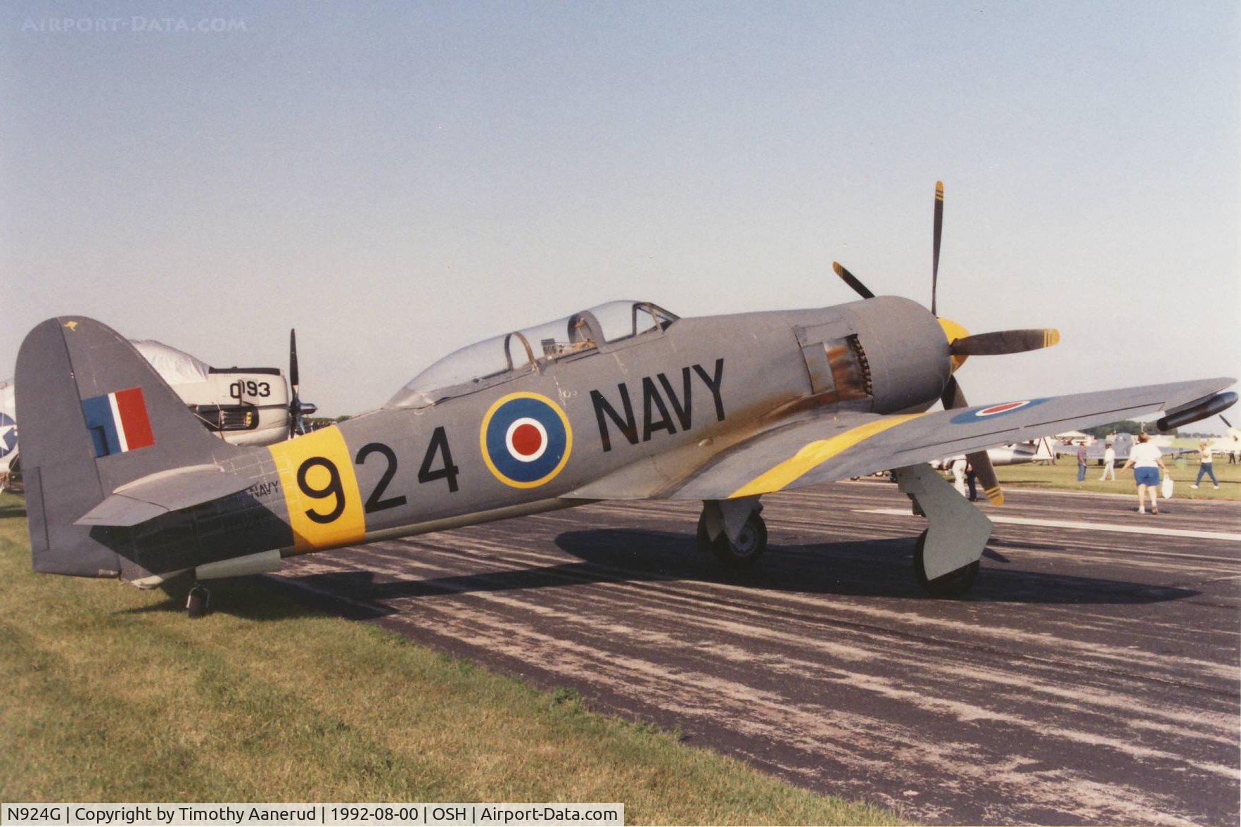 N924G, 1954 Hawker Sea Fury T.20 C/N ES.8502, 1954 Hawker SEA FURY TMK 20, c/n: ES8502