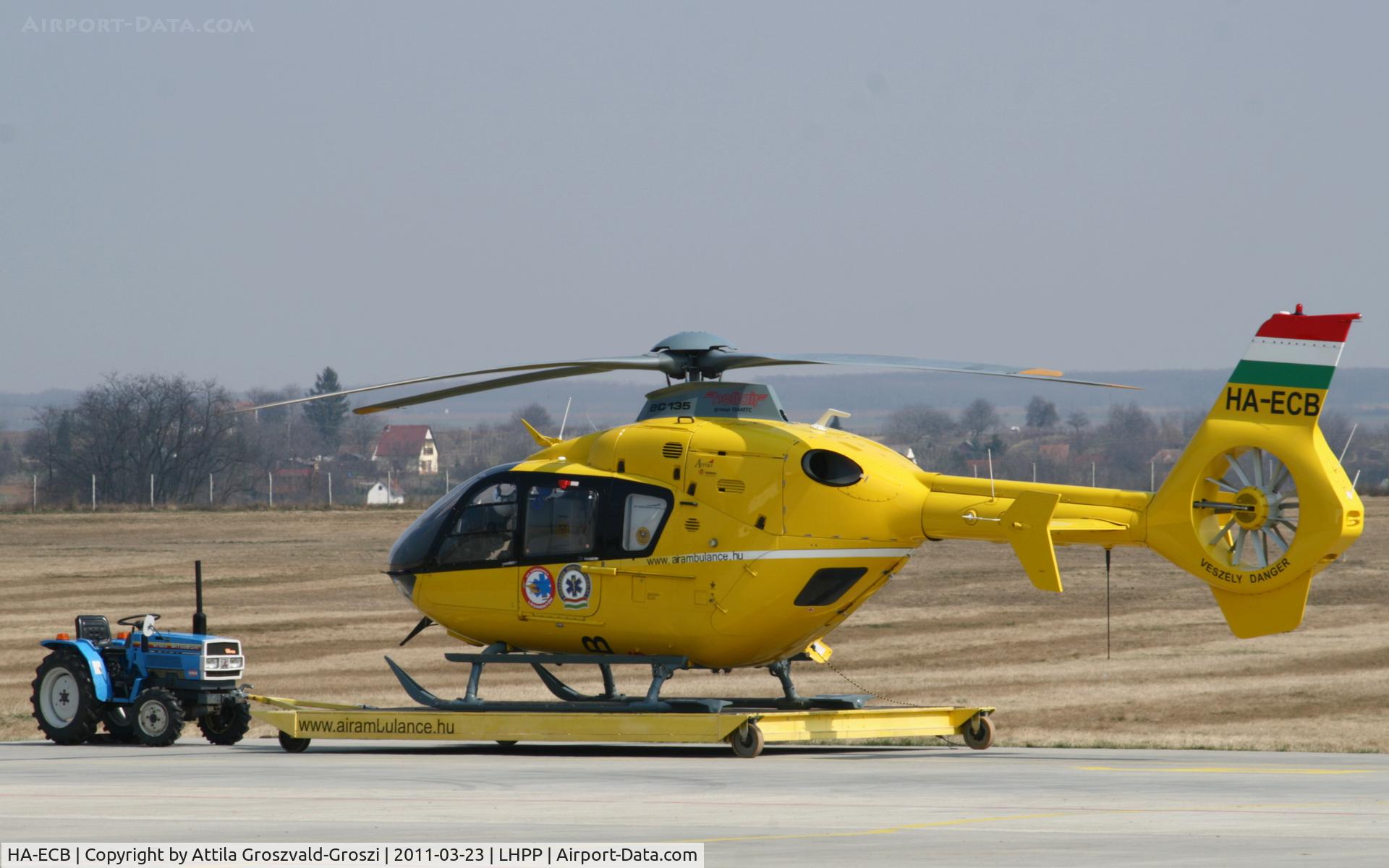 HA-ECB, 2003 Eurocopter EC-135T-2 C/N 0305, Pécs-Pogány Airport, Hungary