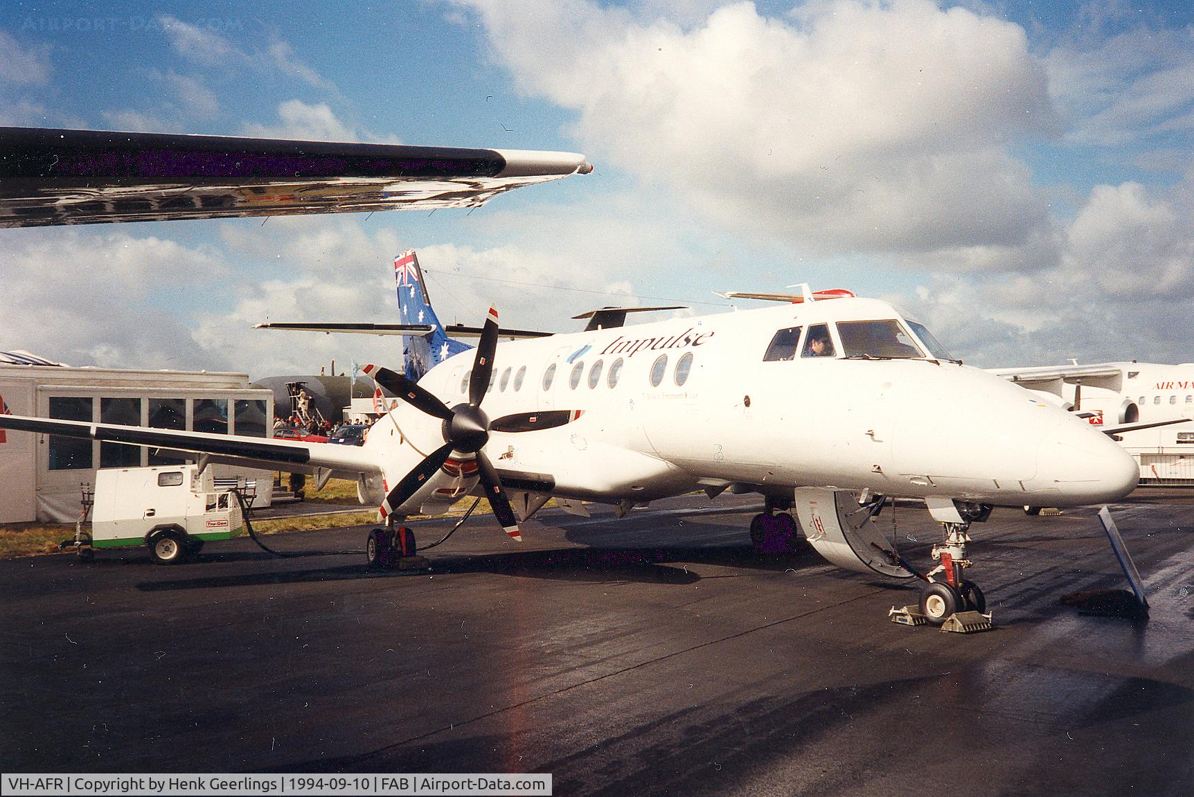 VH-AFR, 1994 British Aerospace Jetstream 41 C/N 41036, Impulse Airlines ; Farnborough Air Show 1994