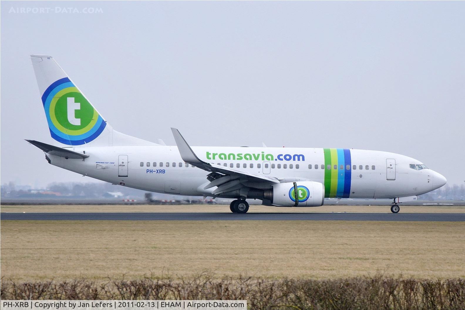 PH-XRB, 2003 Boeing 737-7K2 C/N 28256, Landing on the Polderbaan