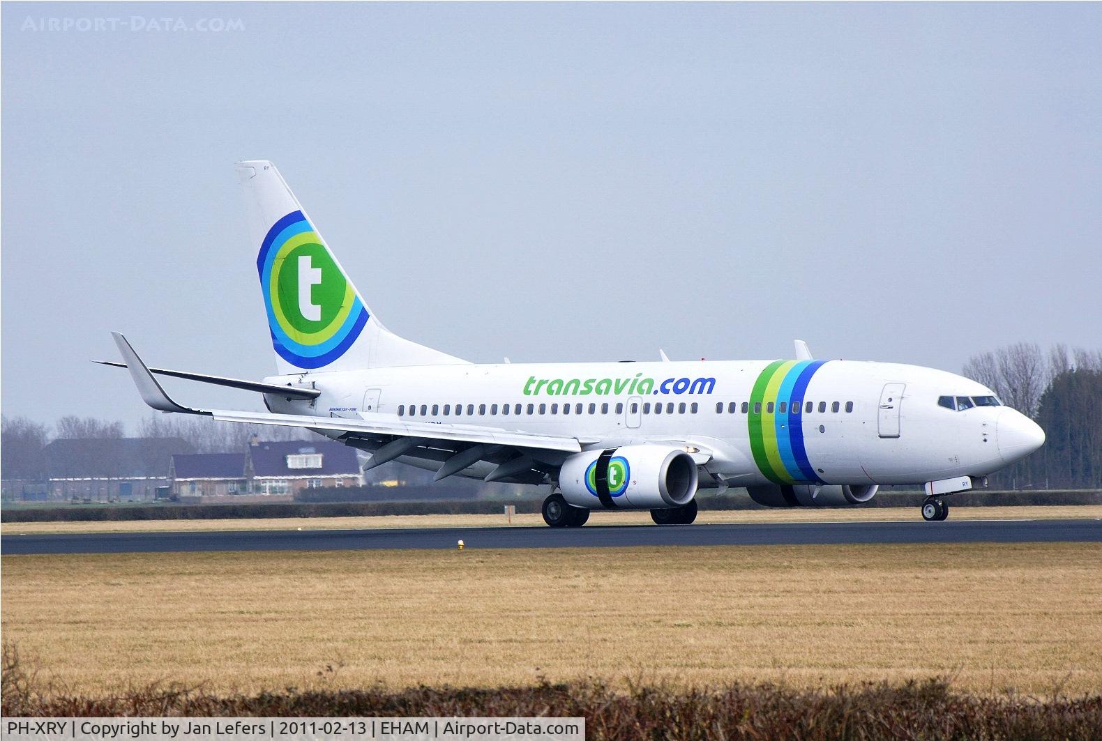 PH-XRY, 2003 Boeing 737-7K2 C/N 33463, Landing on the Polderbaan