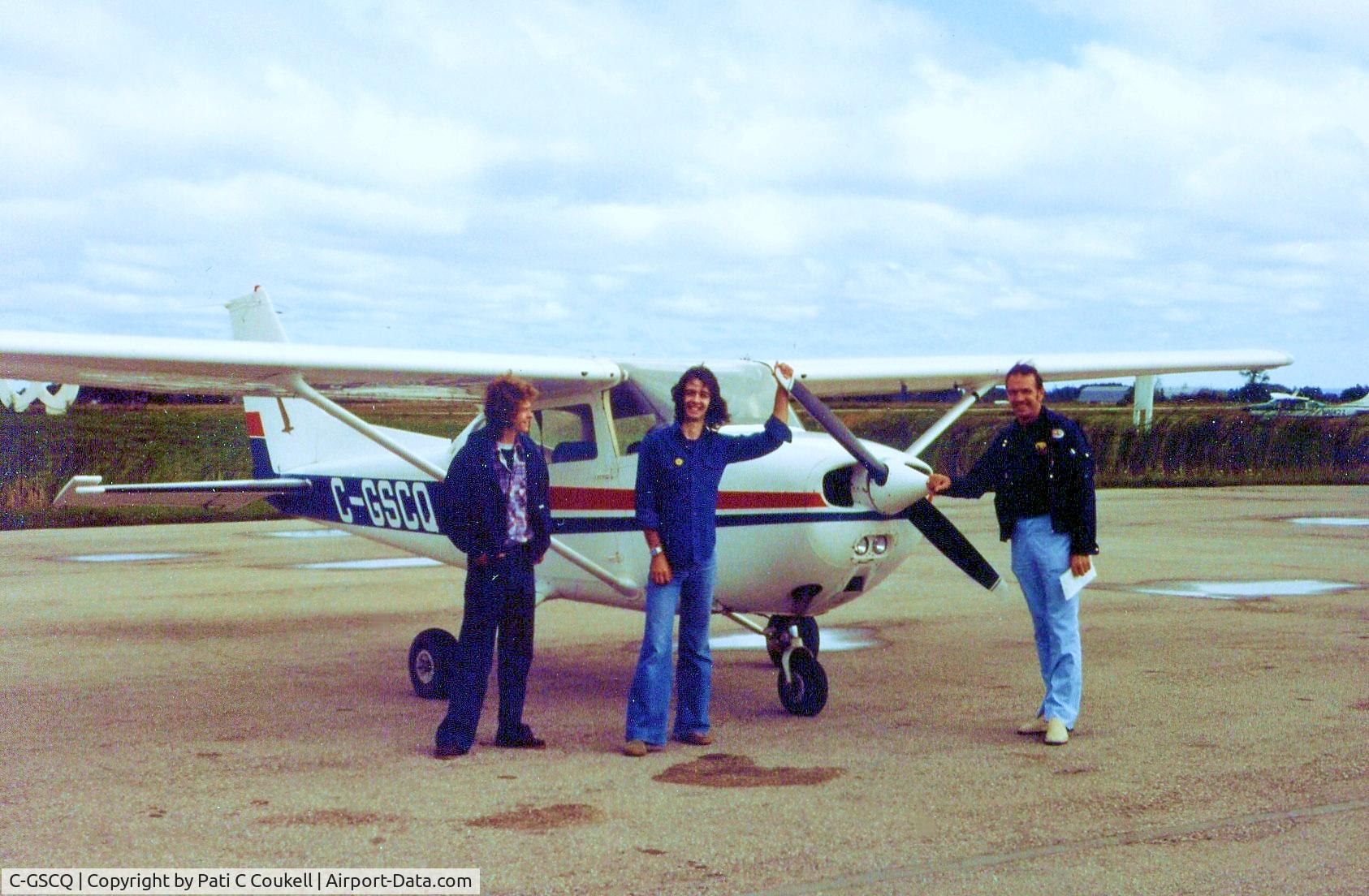 C-GSCQ, 1977 Cessna 172N C/N 17268419, L to R  Frank Young, Dean Watson, Bill Coukell (pilot)