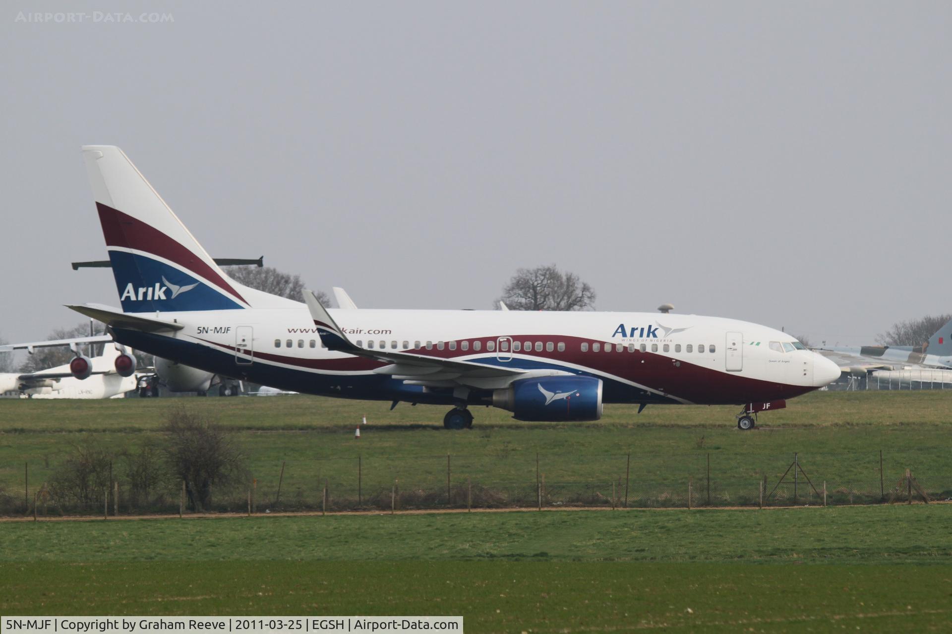5N-MJF, Boeing 737-7GL C/N 34762/2427, In storeage.