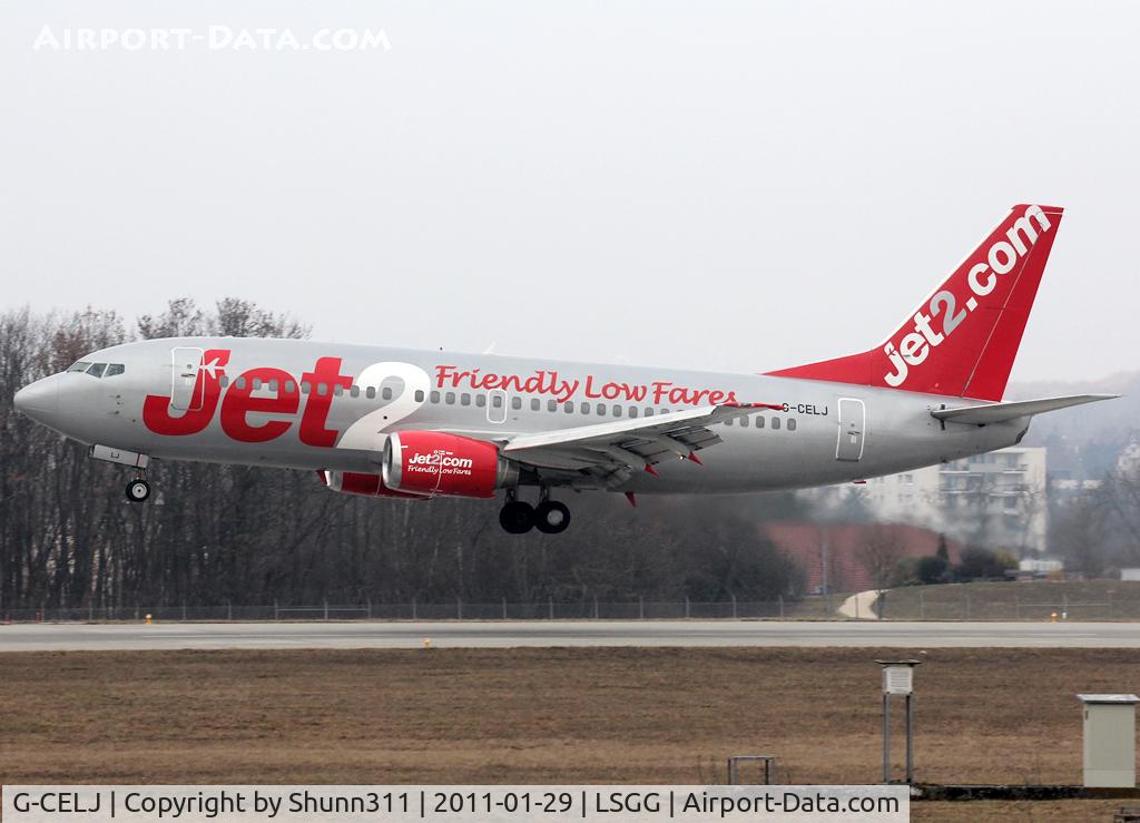 G-CELJ, 1986 Boeing 737-330 C/N 23529, Landing rwy 23