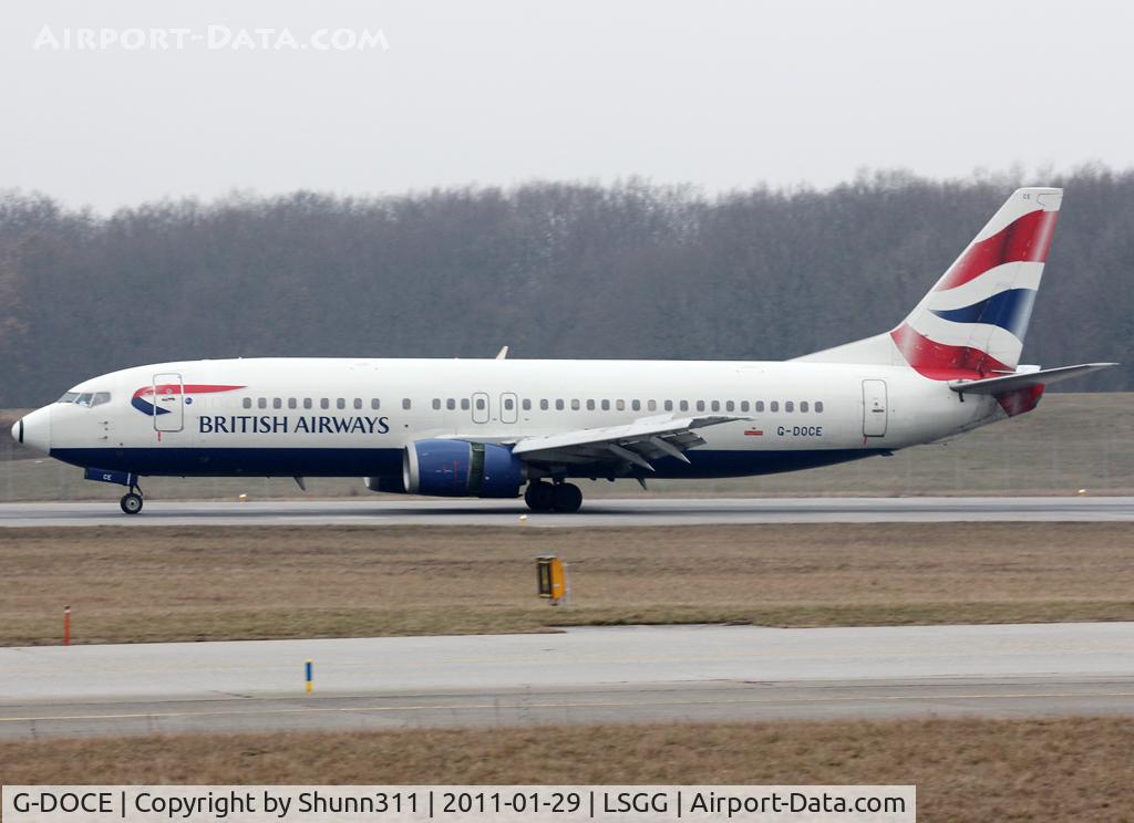 G-DOCE, 1991 Boeing 737-436 C/N 25350, Landing rwy 23