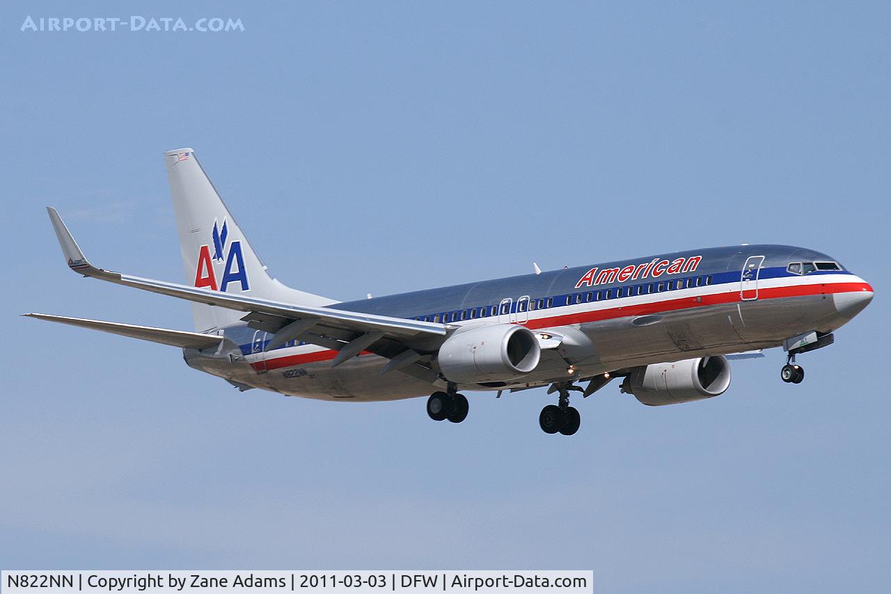 N822NN, 2009 Boeing 737-823 C/N 31085, American Airlines at DFW Airport