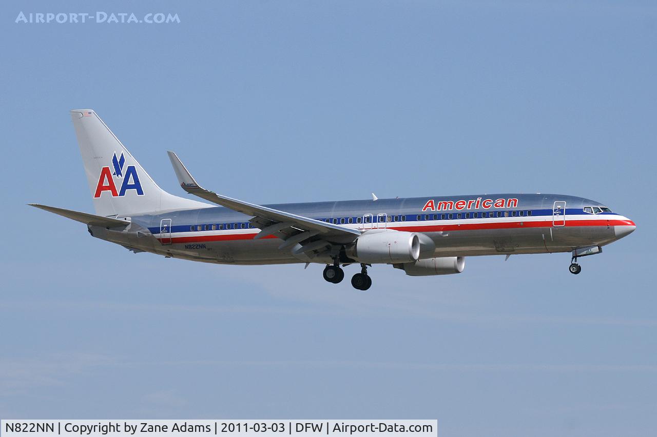 N822NN, 2009 Boeing 737-823 C/N 31085, American Airlines at DFW Airport