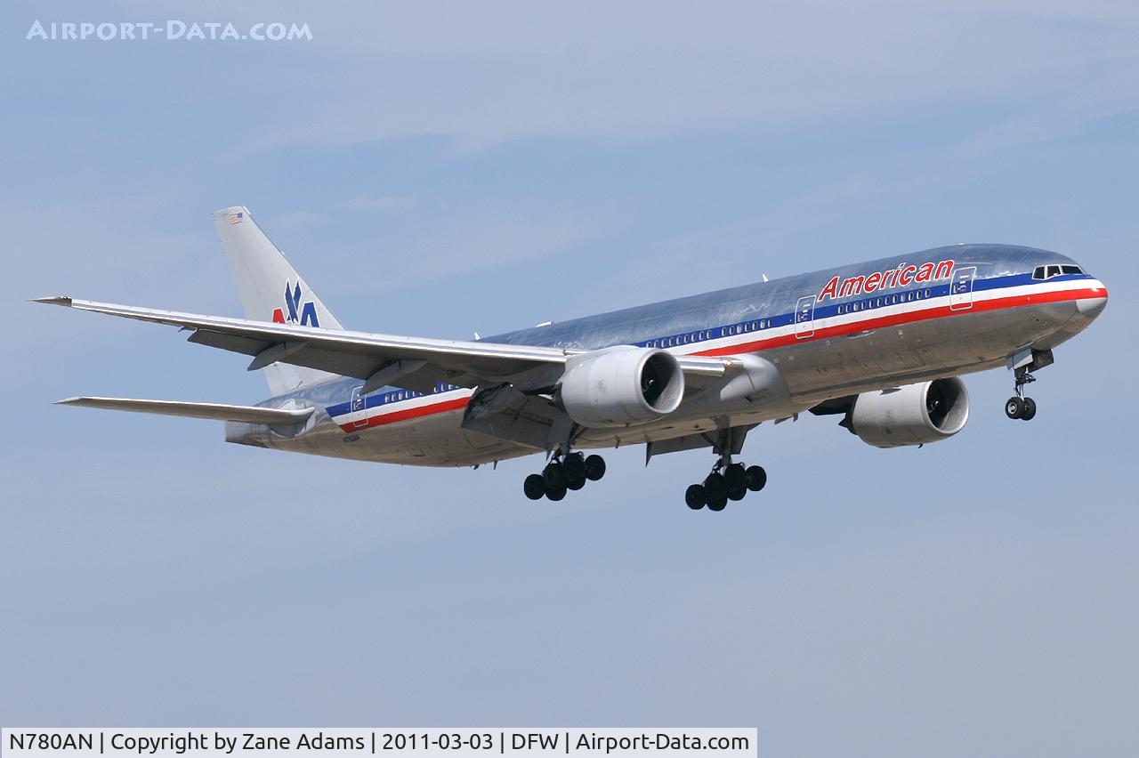 N780AN, 1999 Boeing 777-223 C/N 29956, American Airlines at DFW Airport