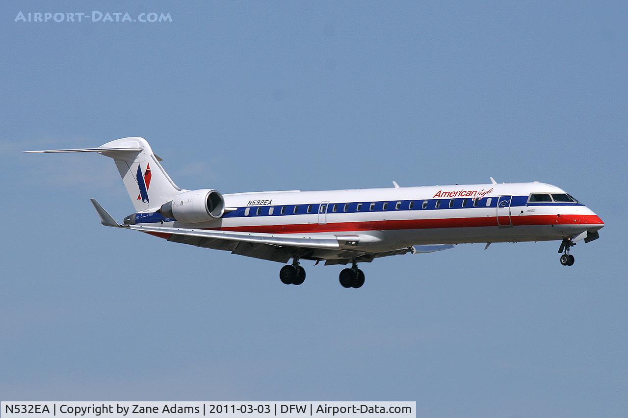 N532EA, Bombardier CRJ-702 (CL-600-2C10) Regional Jet C/N 10310, American Eagle at DFW Airport