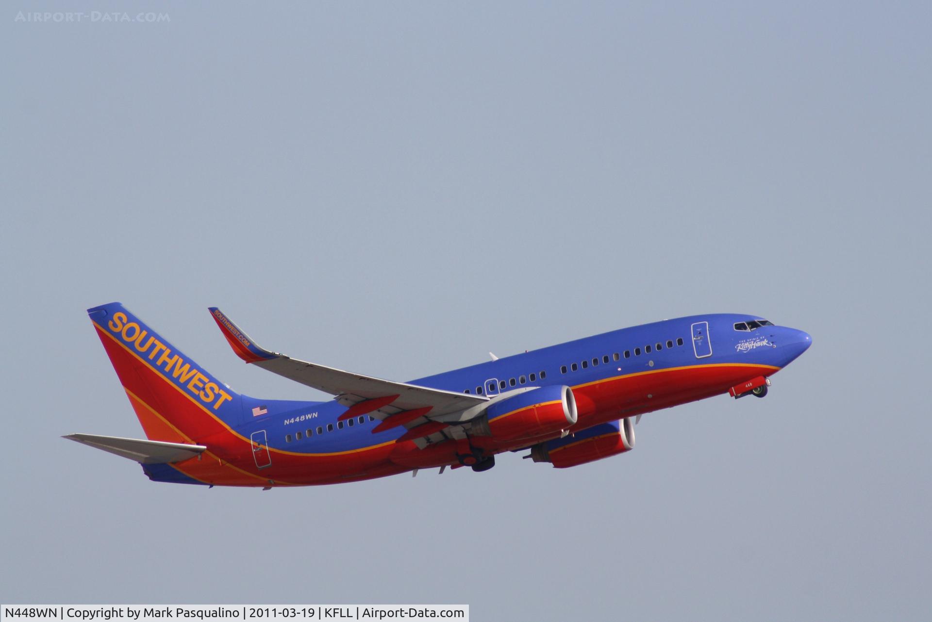 N448WN, 2003 Boeing 737-7H4 C/N 33721, Boeing 737-700