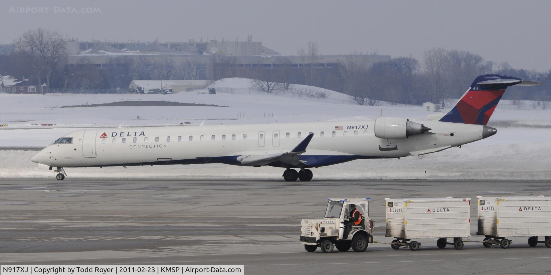 N917XJ, 2007 Bombardier CRJ-900ER (CL-600-2D24) C/N 15155, Delta